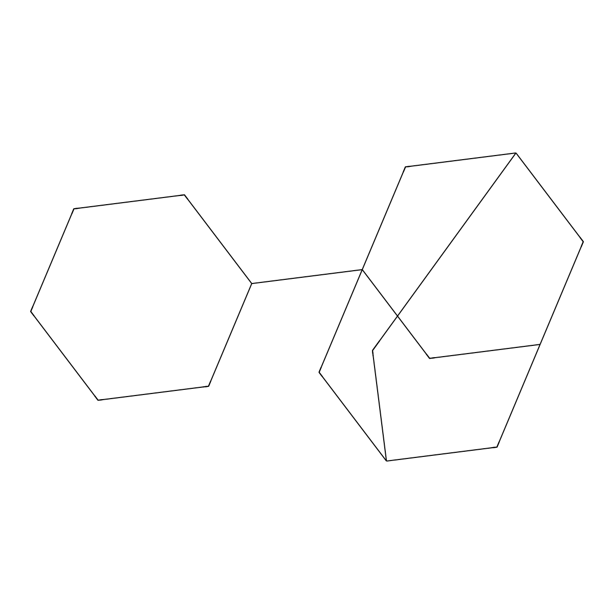 1-Cyclohexyladamantane molecular structure, CAS 7575-84-0