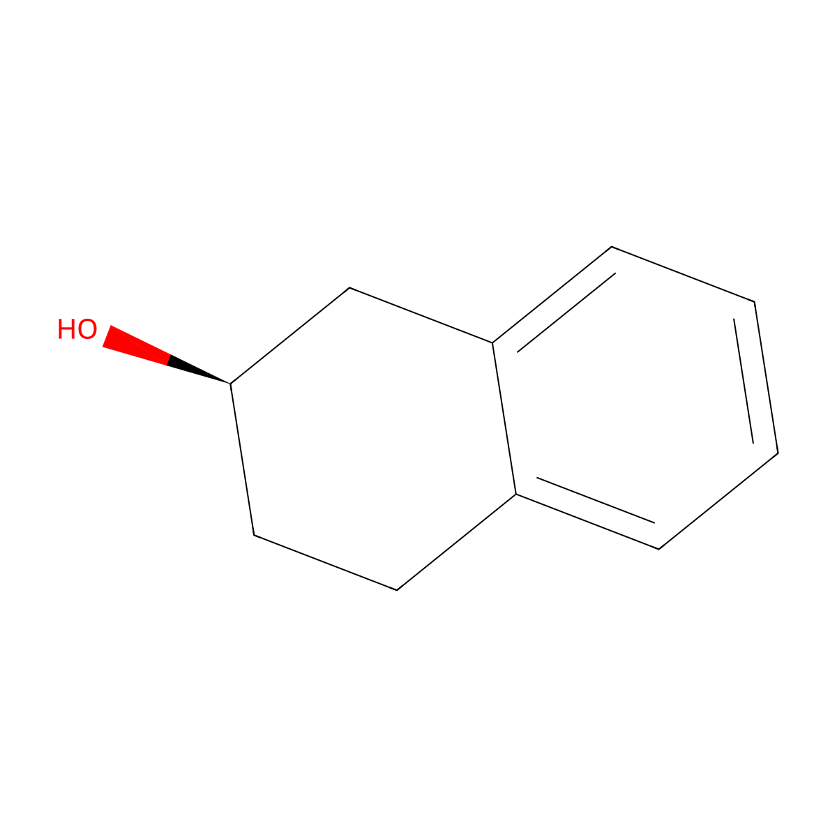 (R)-1,2,3,4-tetrahydronaphthalen-2-ol molecular structure, CAS 7575-89-5