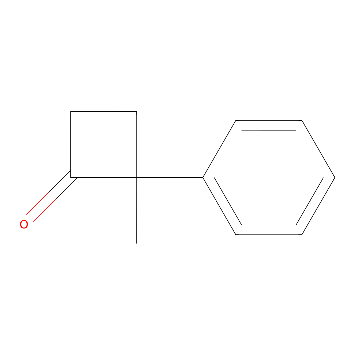 2-Methyl-2-phenylcyclobutan-1-one molecular structure, CAS 75750-06-0