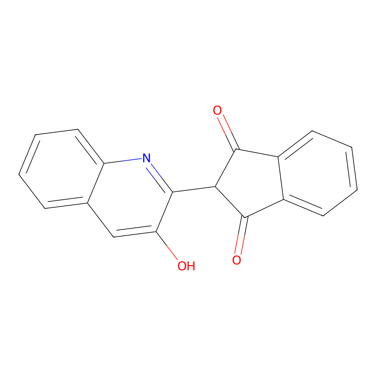 C.I. Solvent Yellow 114 molecular structure, CAS 7576-65-0