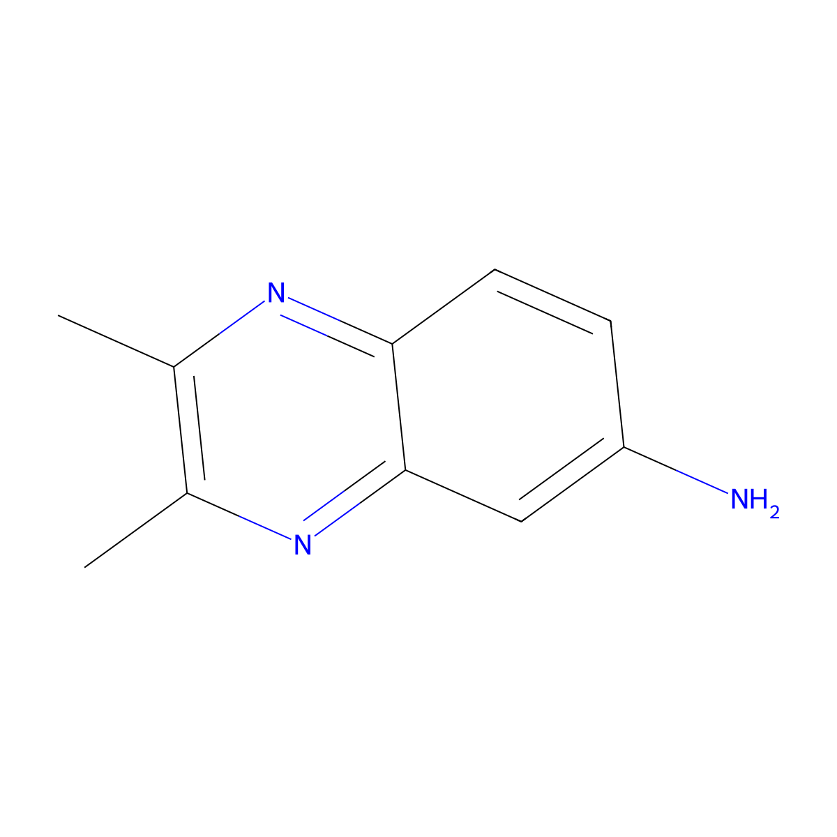 2,3-Dimethylquinoxalin-6-amine molecular structure, CAS 7576-88-7
