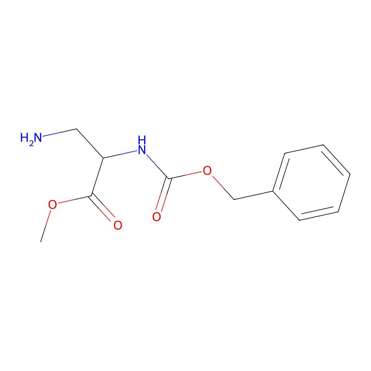 3-Amino-N-((phenylmethoxy)carbonyl)-L-alanine methyl ester molecular structure, CAS 75760-11-1