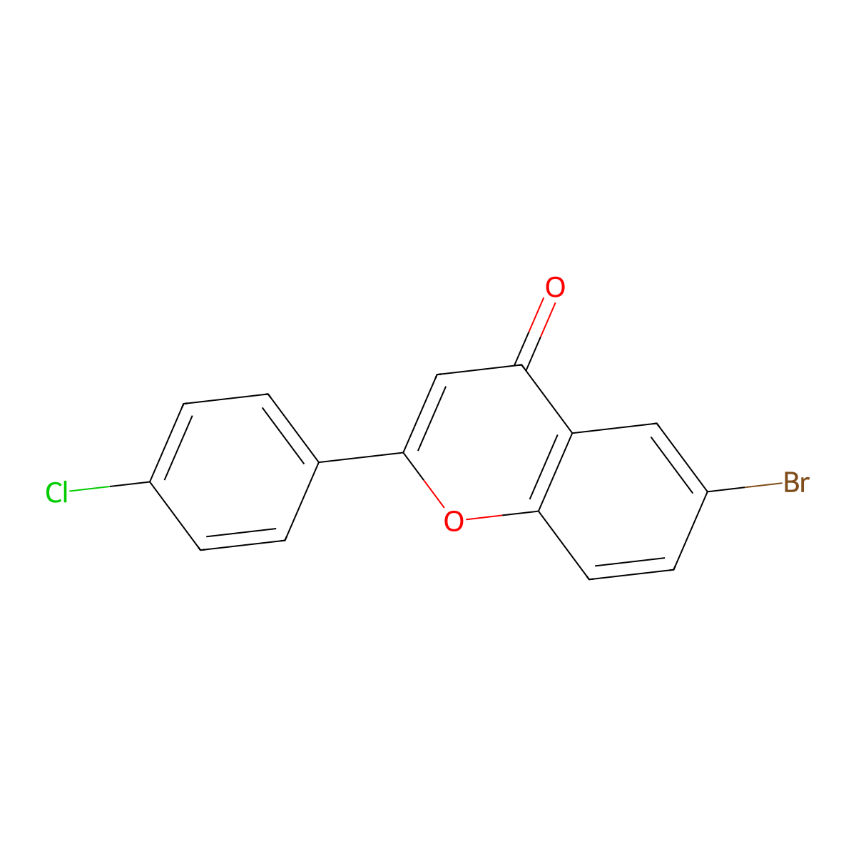 6-Bromo-4'-chloroflavone molecular structure, CAS 75767-99-6