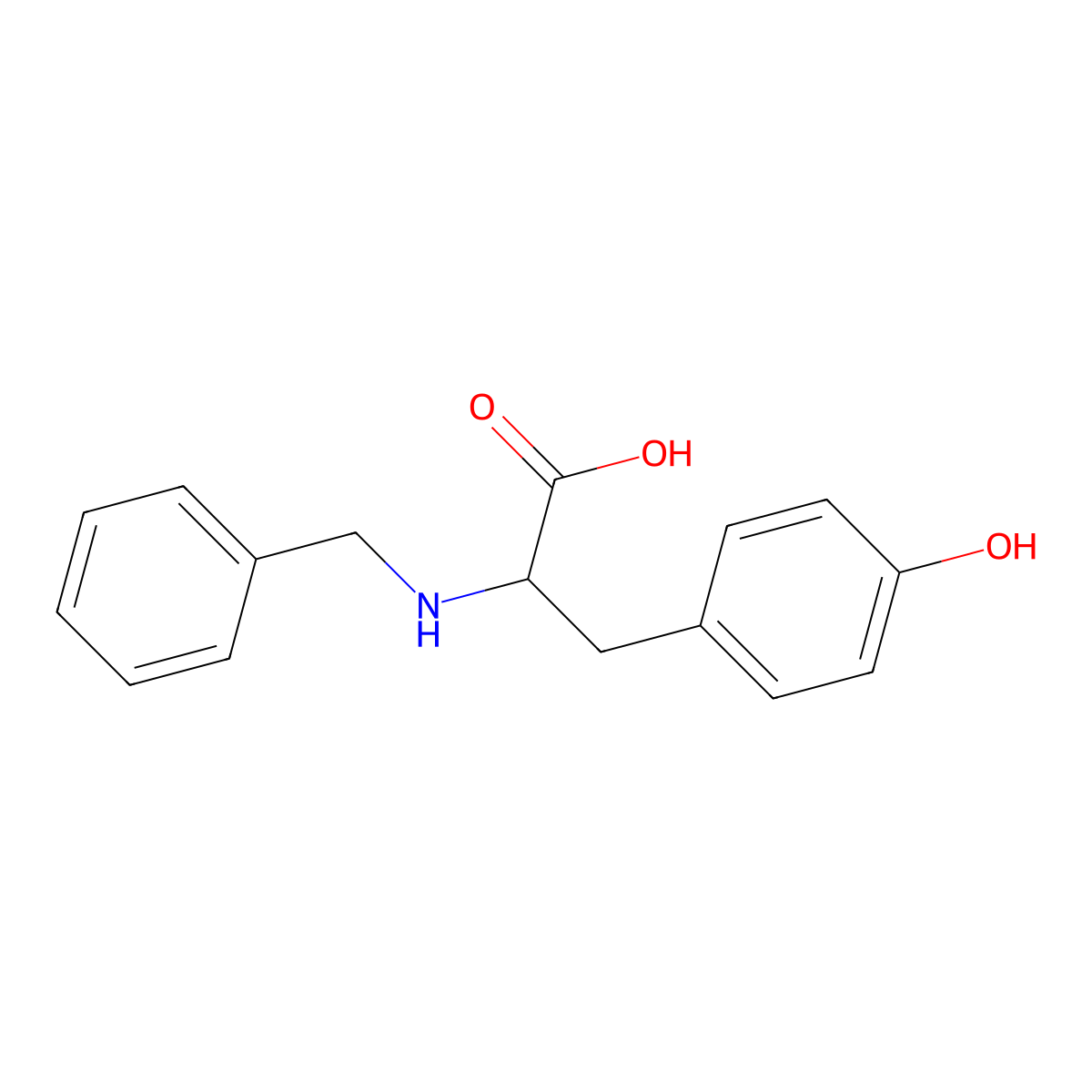 N-Benzyl-L-tyrosine molecular structure, CAS 75768-66-0