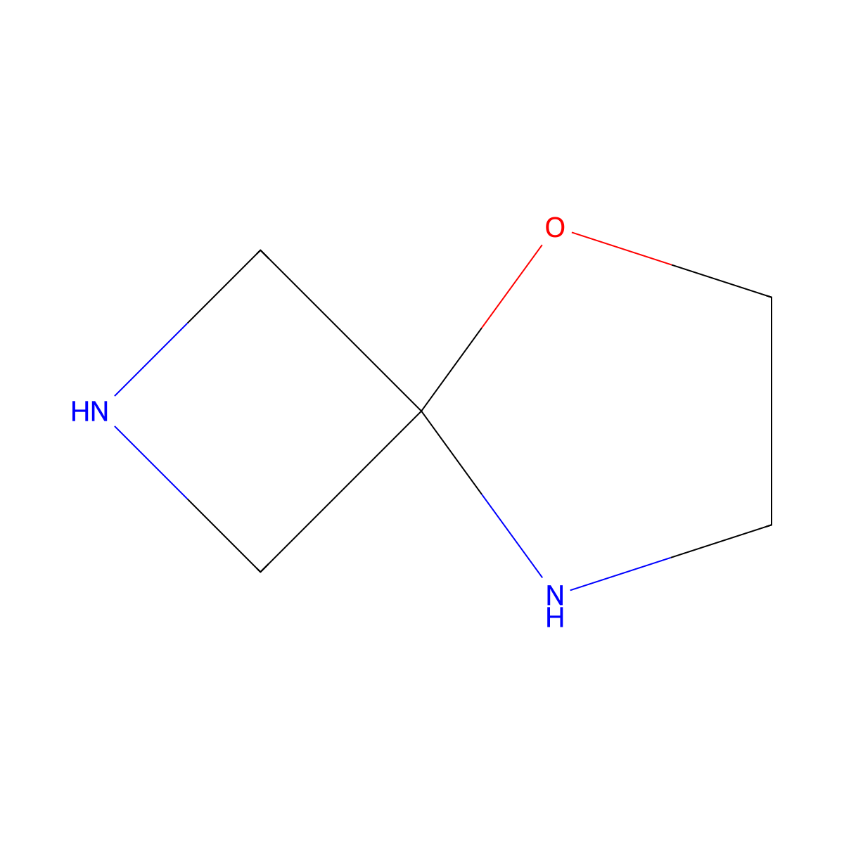 5-Oxa-2,8-diazaspiro[3.4]octane molecular structure, CAS 75769-11-8