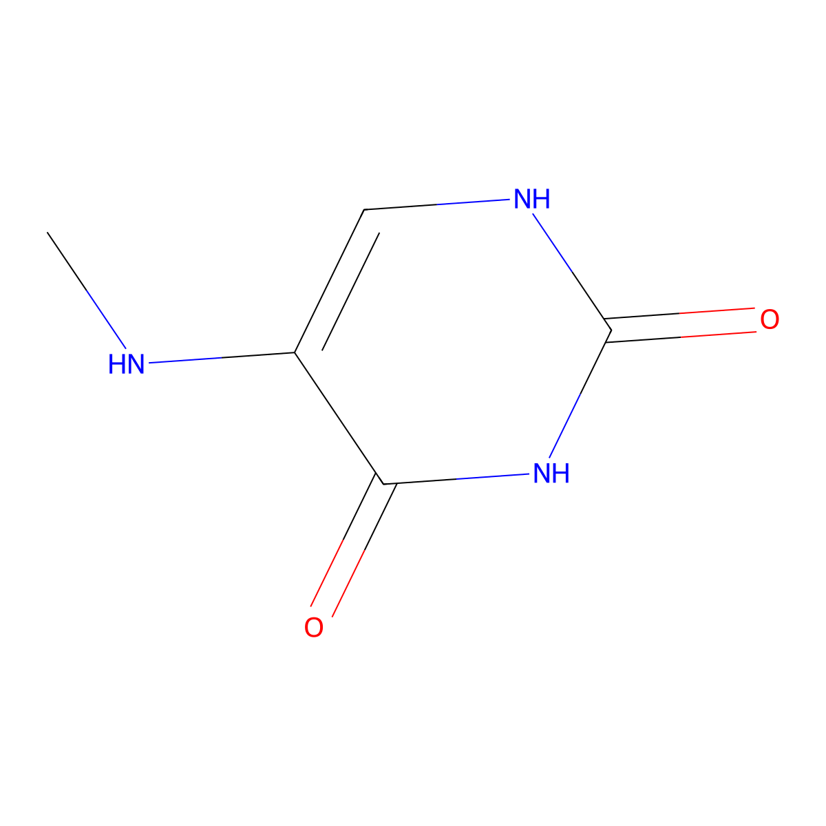 5-Methylaminouracil molecular structure, CAS 7577-92-6
