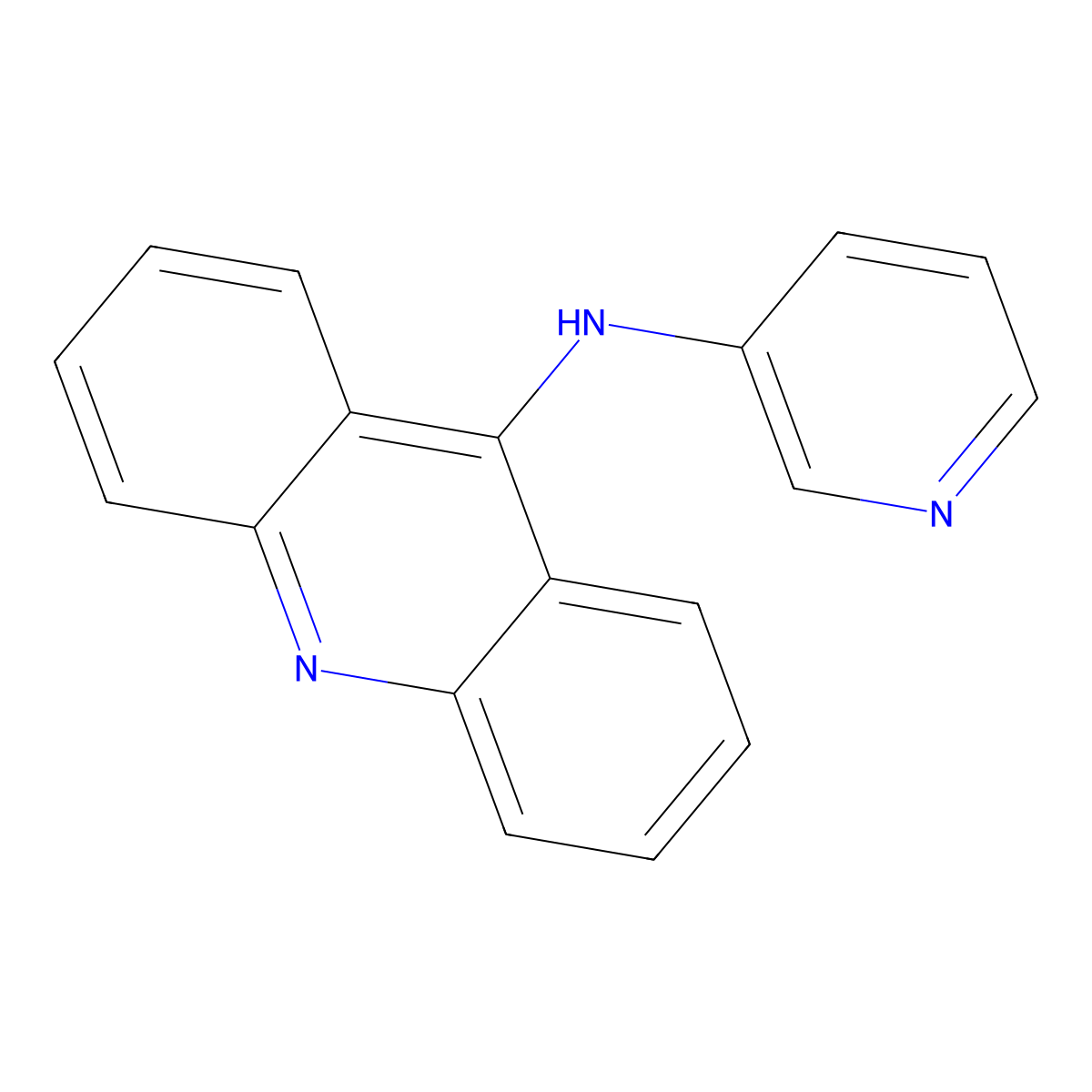 N-3-Pyridinyl-9-acridinamine molecular structure, CAS 75775-64-3