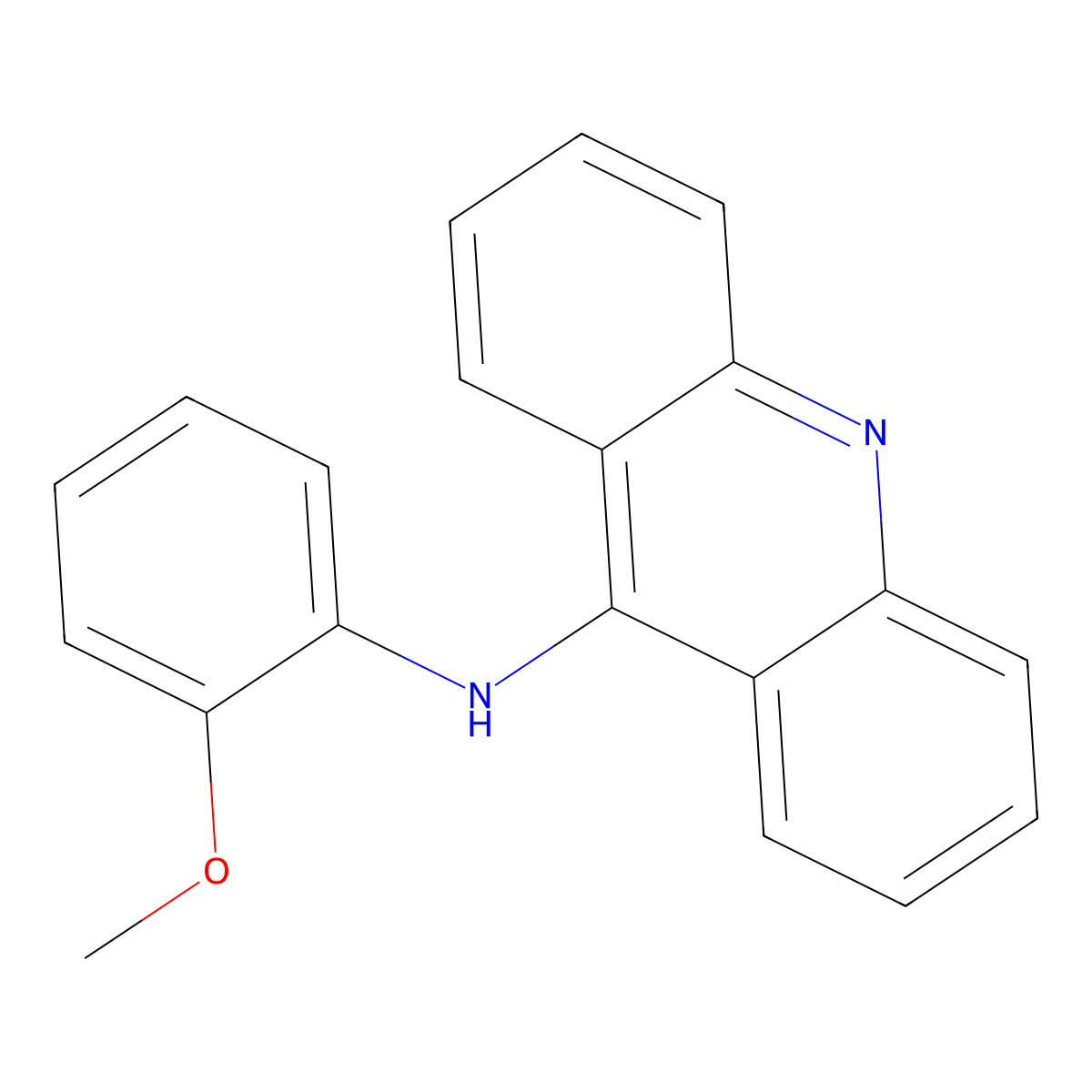 N-(2-methoxyphenyl)acridin-9-amine molecular structure, CAS 75775-77-8