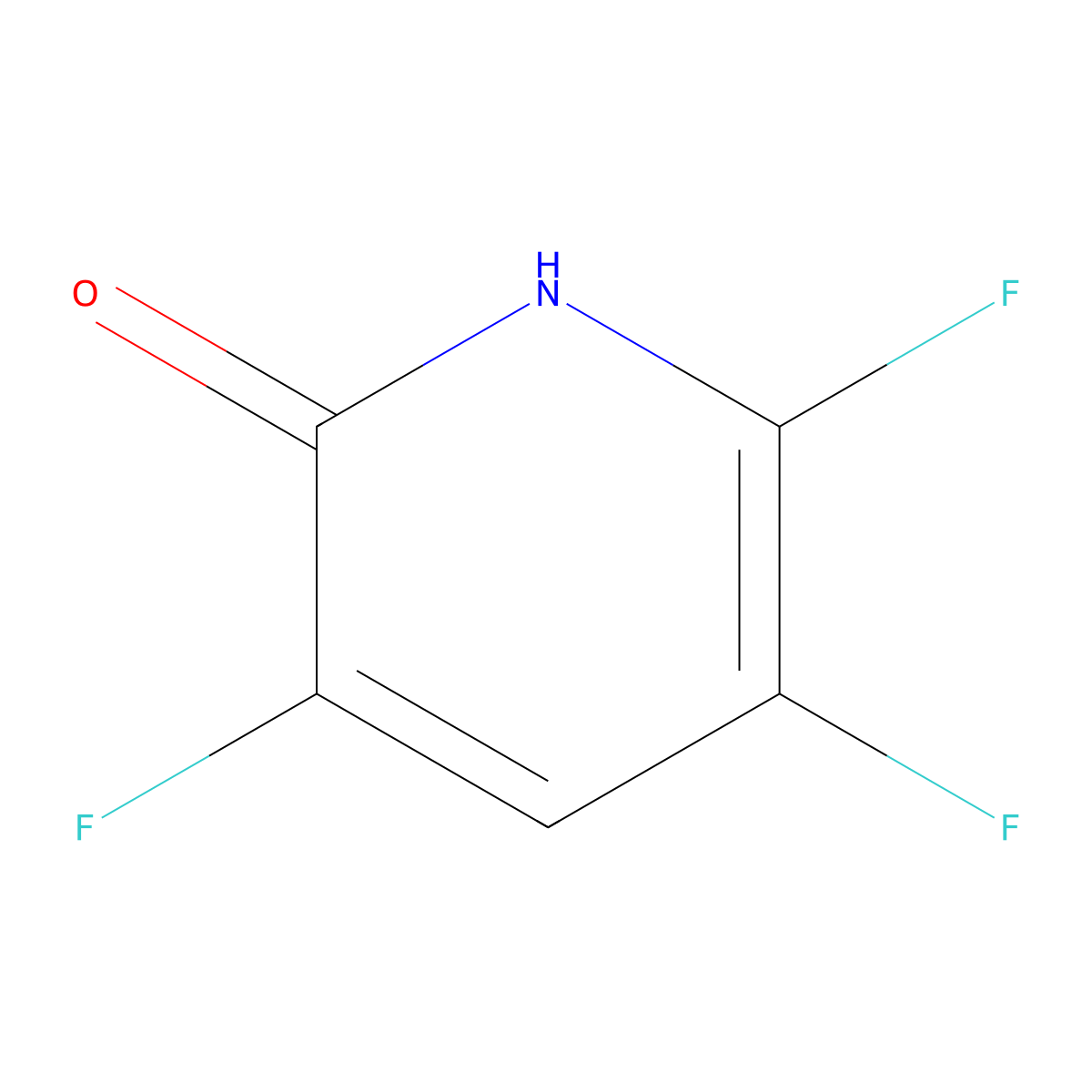 3,5,6-Trifluoro-2-hydroxypyridine molecular structure, CAS 75777-49-0