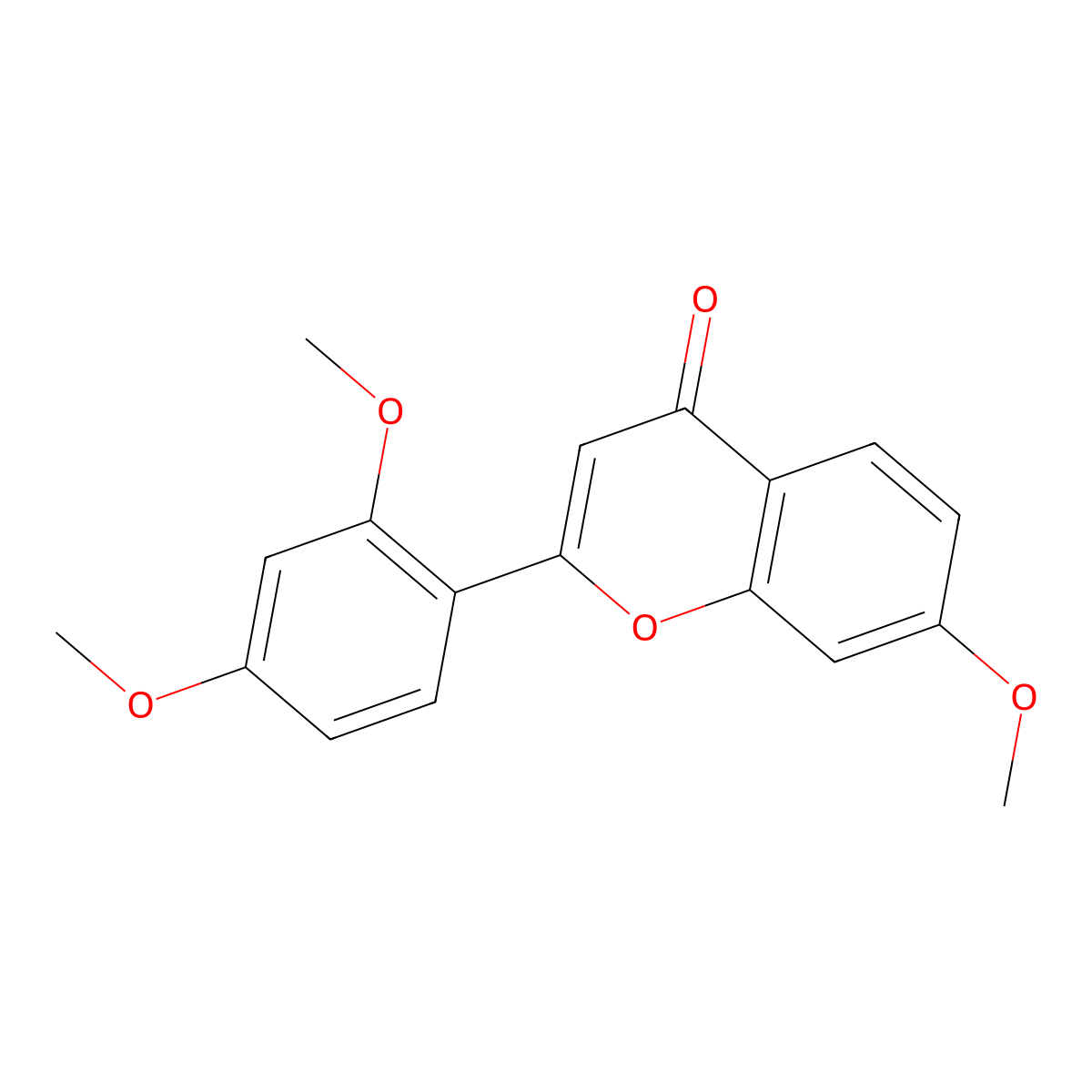 7,2',4'-Trimethoxyflavone molecular structure, CAS 7578-51-0