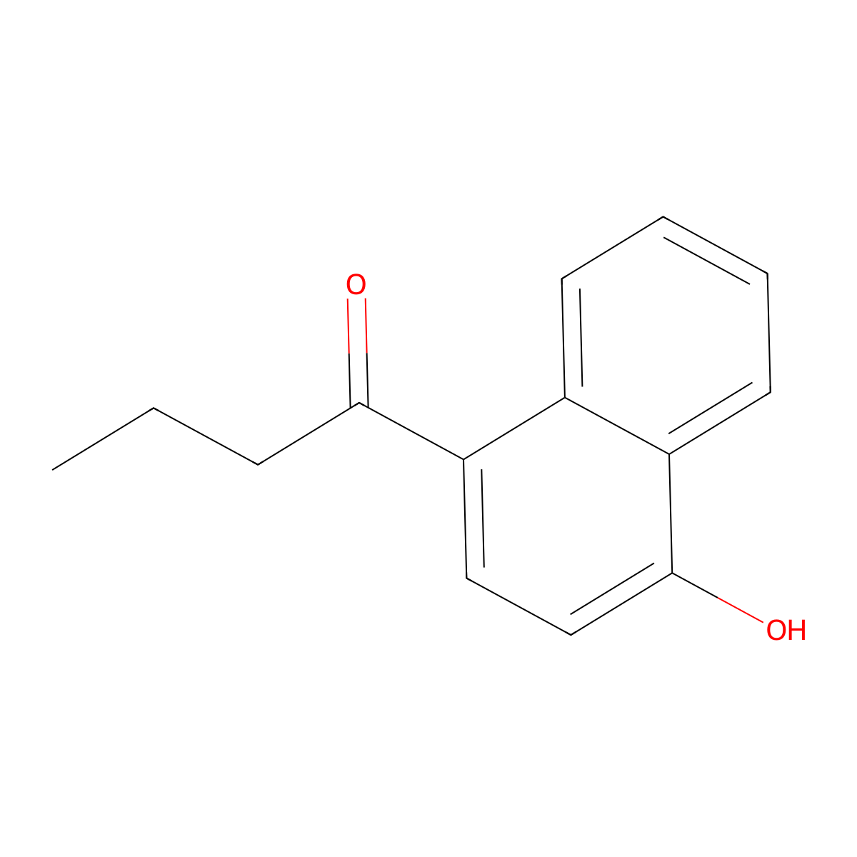 1-(4-Hydroxynaphthalen-1-yl)butan-1-one molecular structure, CAS 757811-60-2