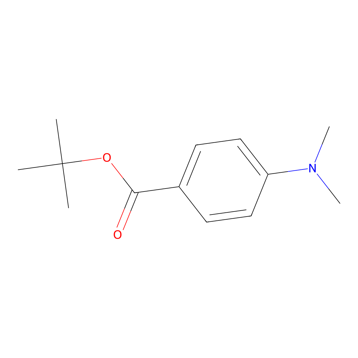 tert-Butyl p-(dimethylamino)benzoate molecular structure, CAS 75784-65-5
