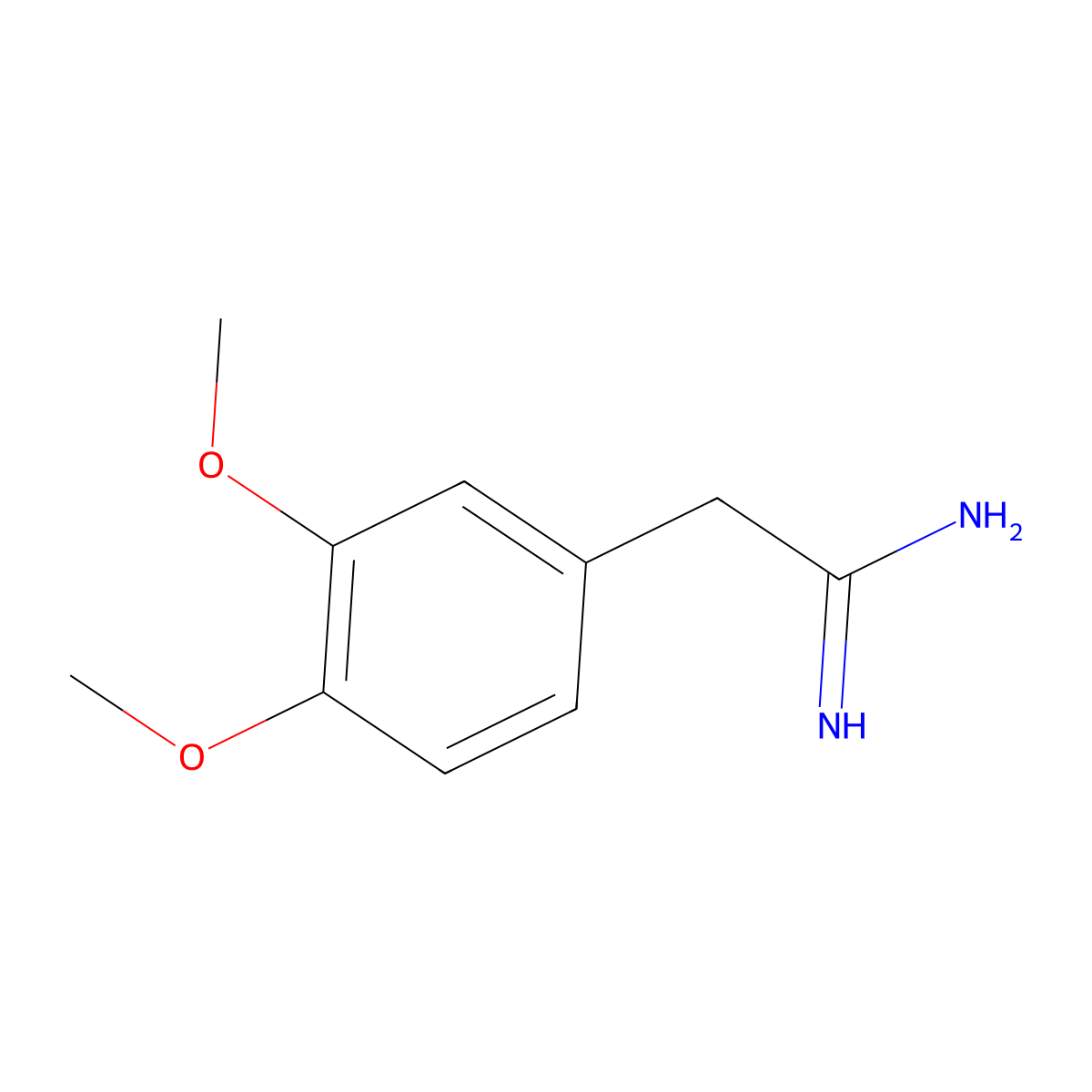 2-(3,4-Dimethoxyphenyl)ethanimidamide molecular structure, CAS 757878-04-9