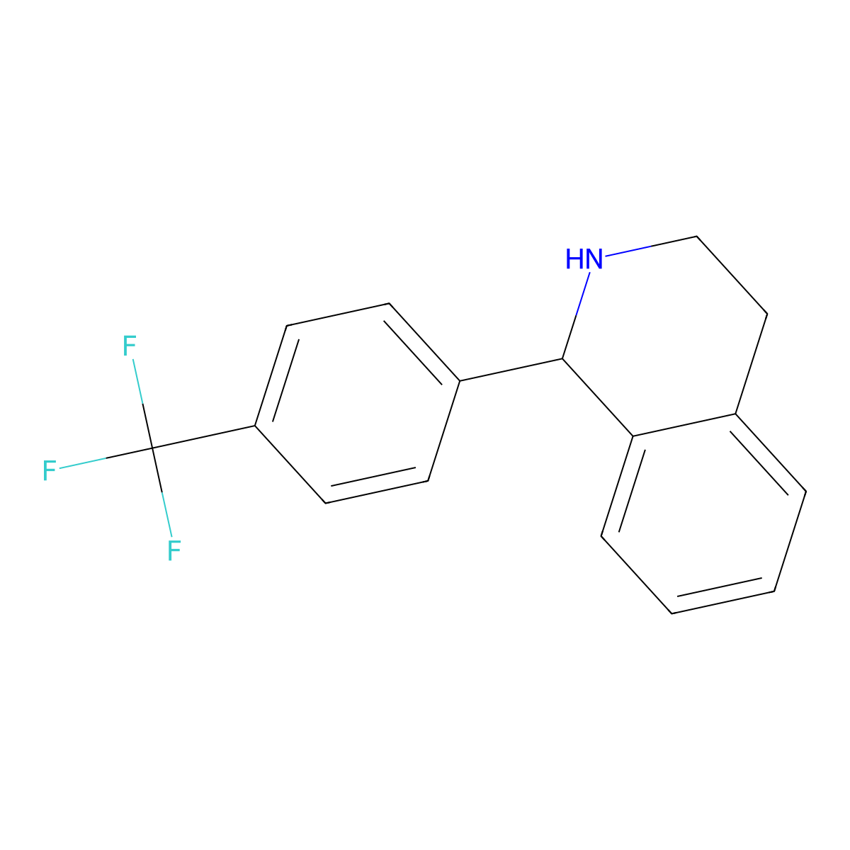 1-(4-(Trifluoromethyl)phenyl)-1,2,3,4-tetrahydroisoquinoline molecular structure, CAS 757880-98-1