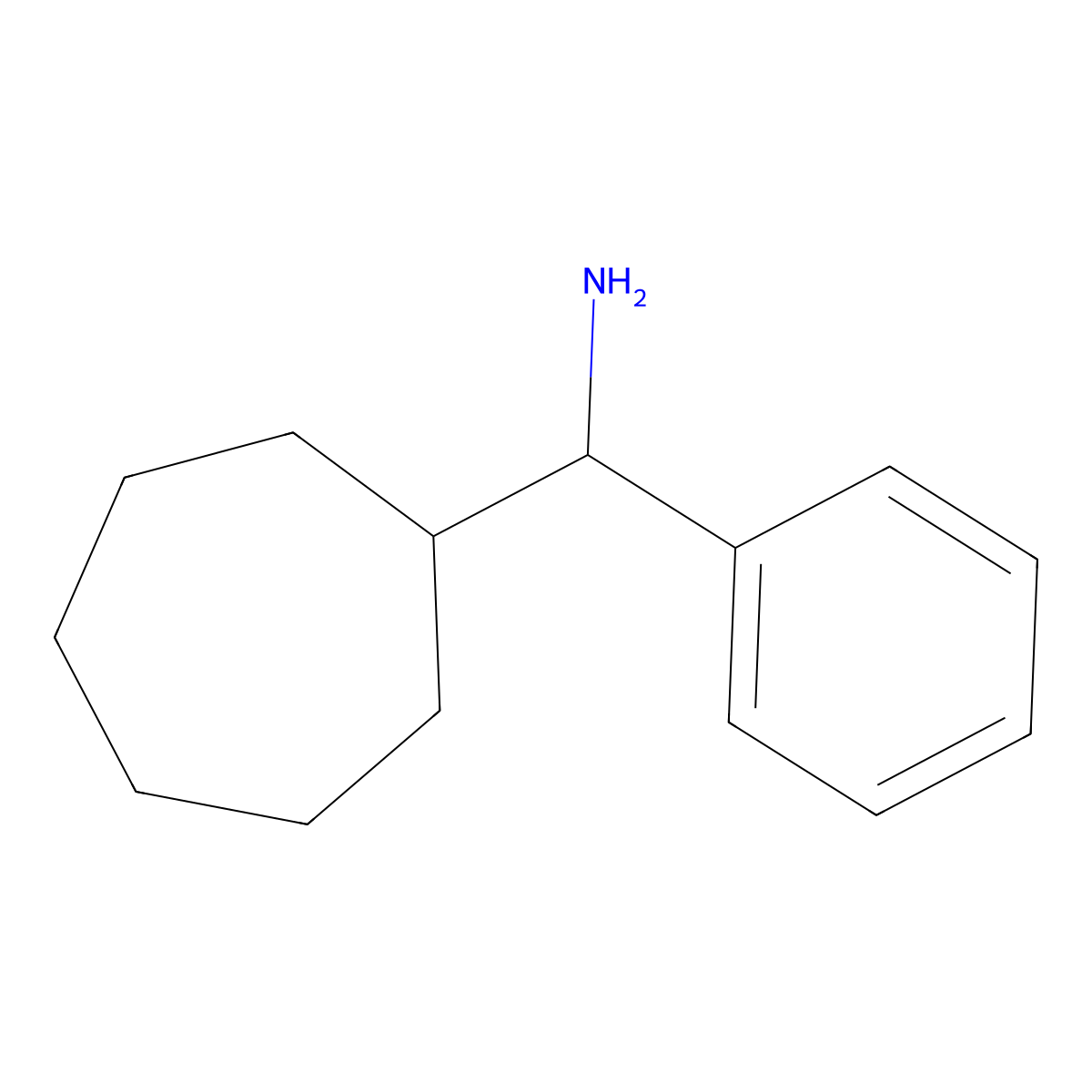 Cycloheptyl(phenyl)methanamine molecular structure, CAS 757885-43-1