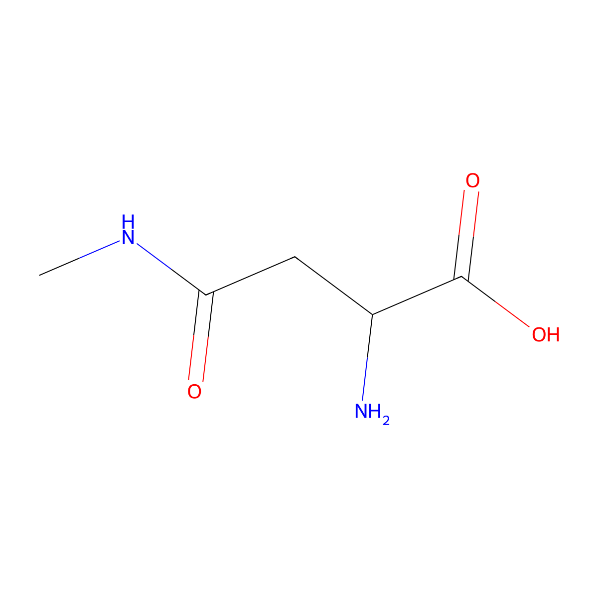 2-Amino-N-methyl-succinamic acid molecular structure, CAS 757887-52-8