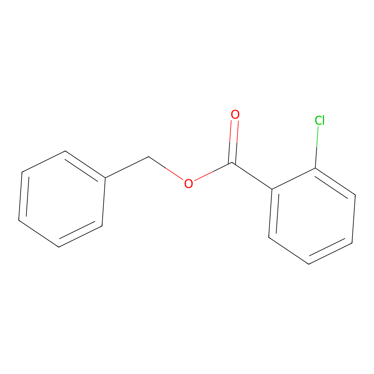 Benzyl 2-chlorobenzoate molecular structure, CAS 7579-40-0
