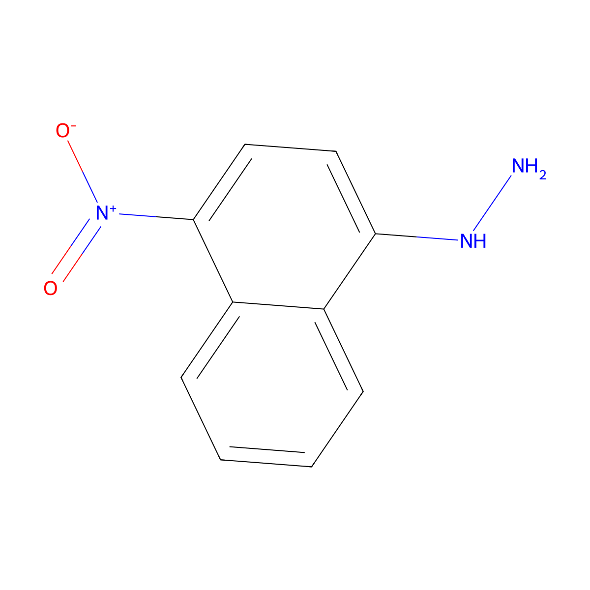 (4-Nitronaphthalen-1-yl)hydrazine molecular structure, CAS 757918-35-7