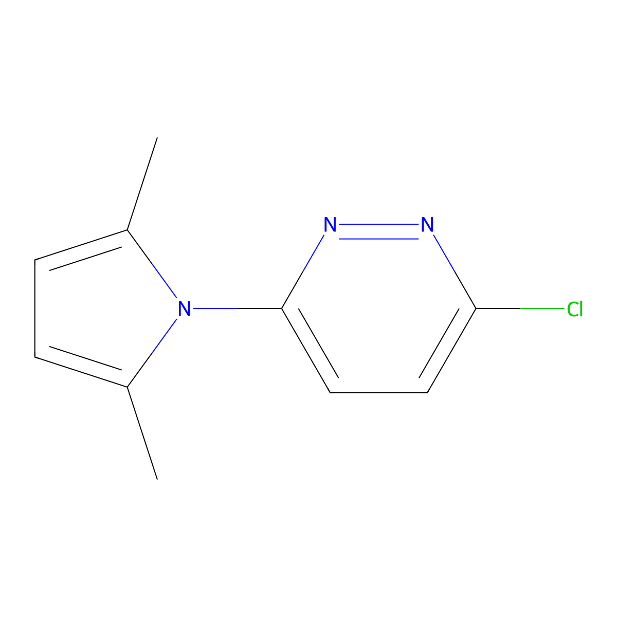 3-Chloro-6-(2,5-dimethyl-1h-pyrrol-1-yl)pyridazine molecular structure, CAS 75792-65-3
