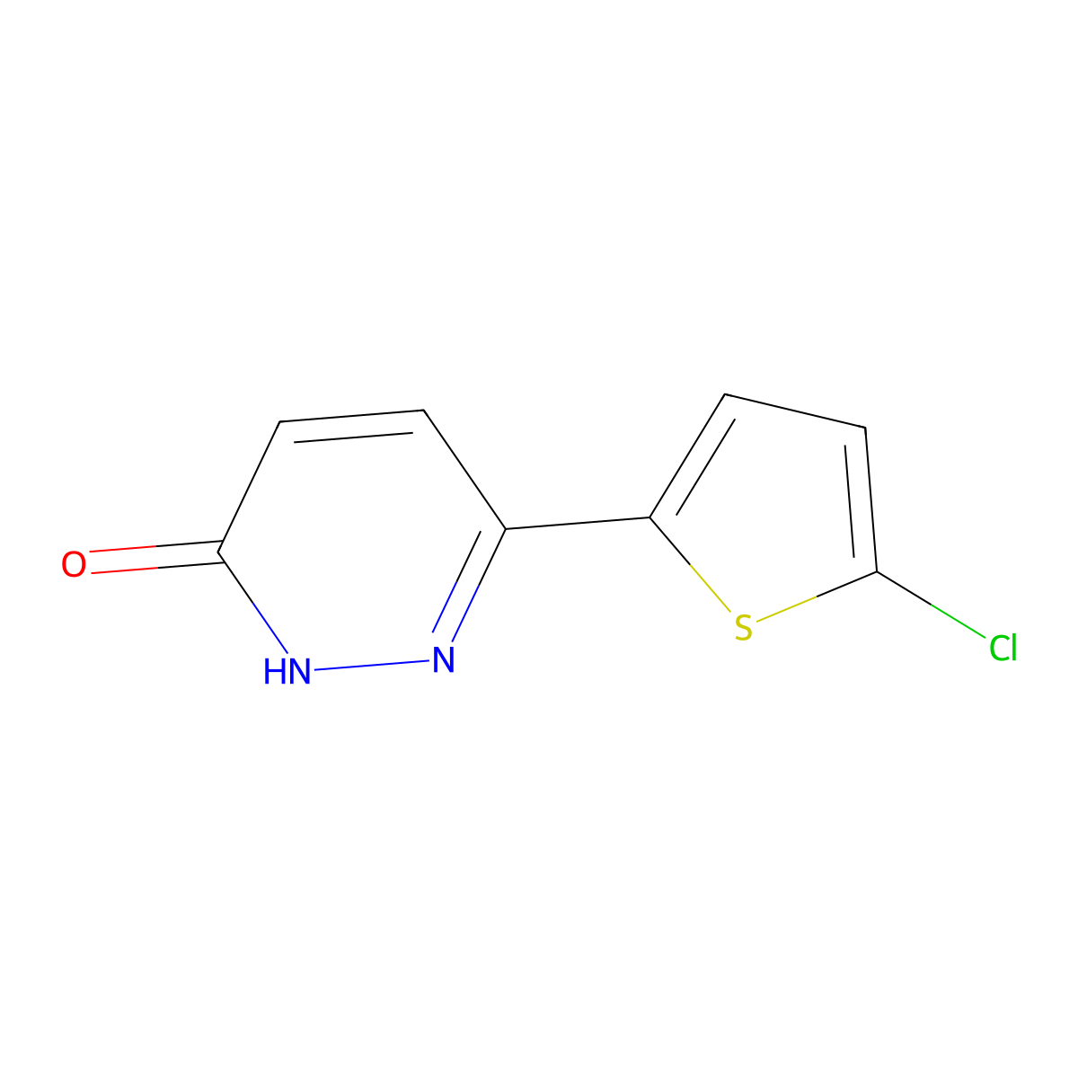 6-(5-Chlorothiophen-2-yl)pyridazin-3-ol molecular structure, CAS 75792-70-0