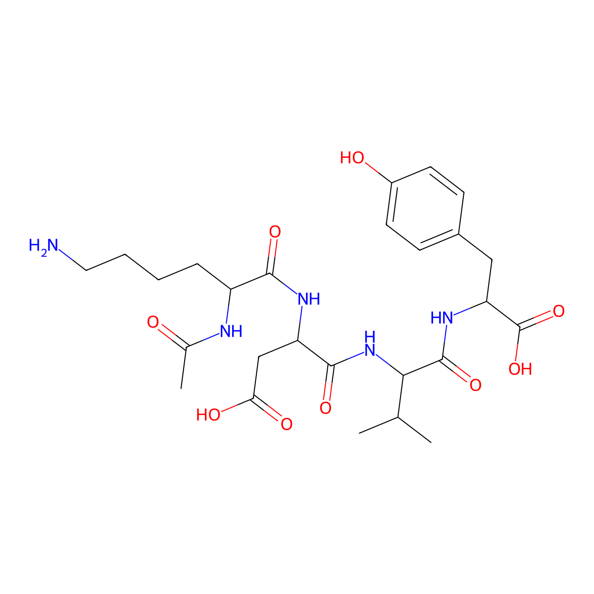 Acetyl tetrapeptide-2 molecular structure, CAS 757942-88-4
