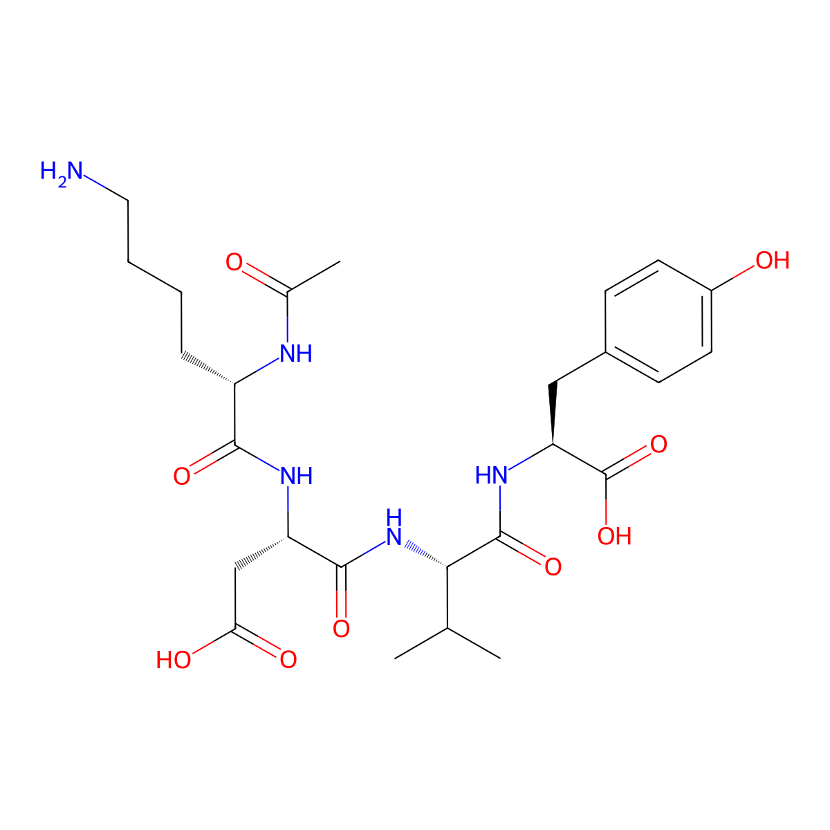 Acetyl tetrapeptide-2 molecular structure, CAS 757942-88-4