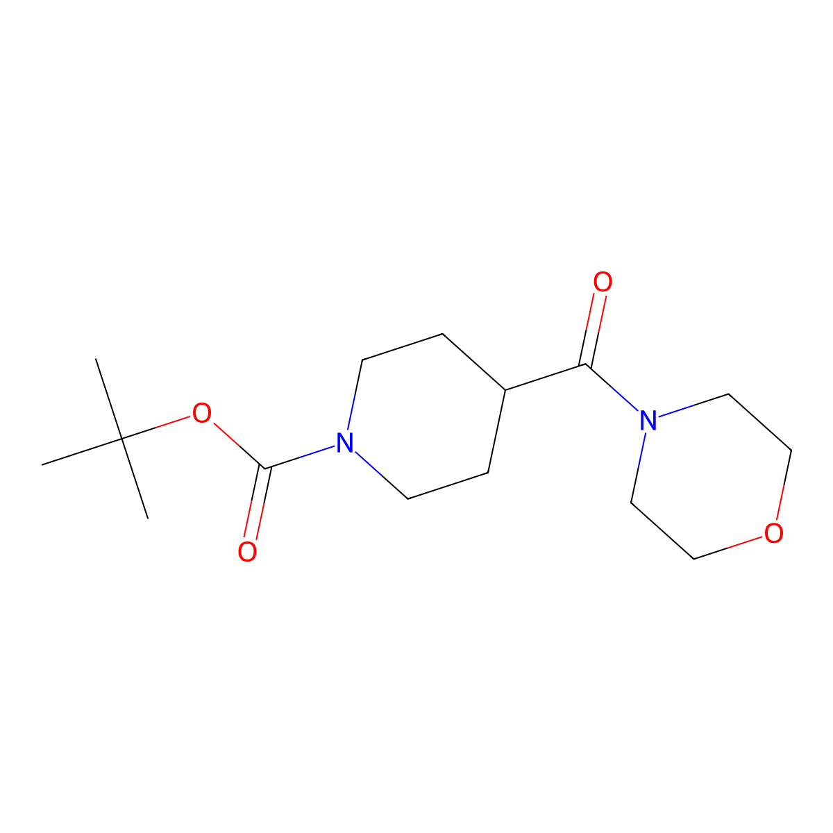 1-Boc-4-(morpholine-4-carbonyl)piperidine molecular structure, CAS 757949-39-6