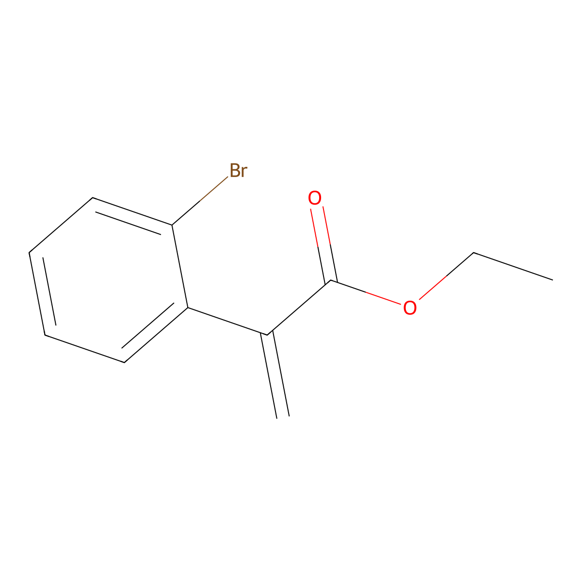 Ethyl 2-(2-bromophenyl)acrylate molecular structure, CAS 757955-35-4