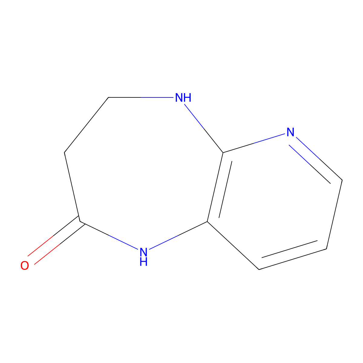 1H,2H,3H,4H,5H-pyrido(2,3-b)(1,4)diazepin-2-one molecular structure, CAS 757966-64-6