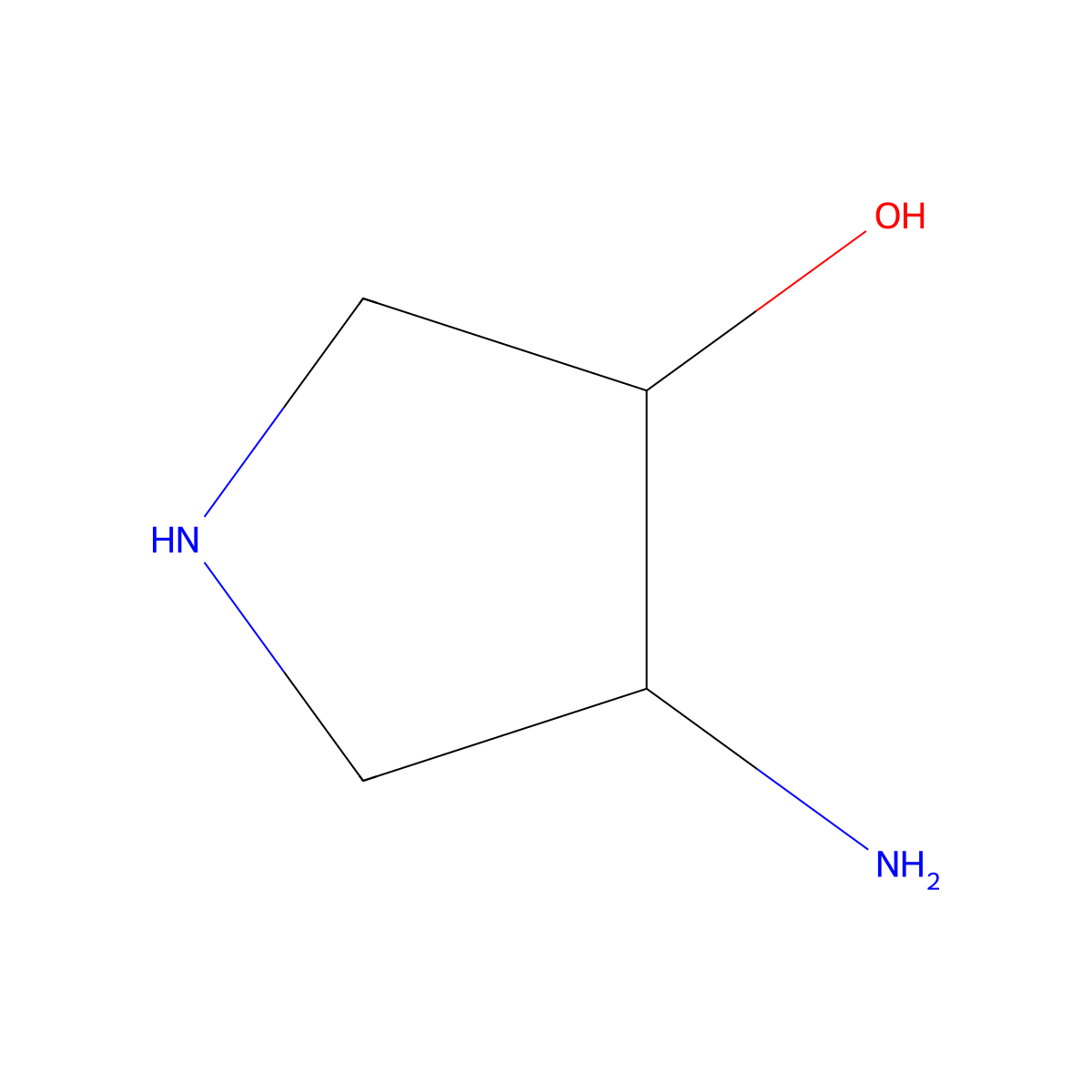 4-Aminopyrrolidin-3-ol molecular structure, CAS 757967-88-7