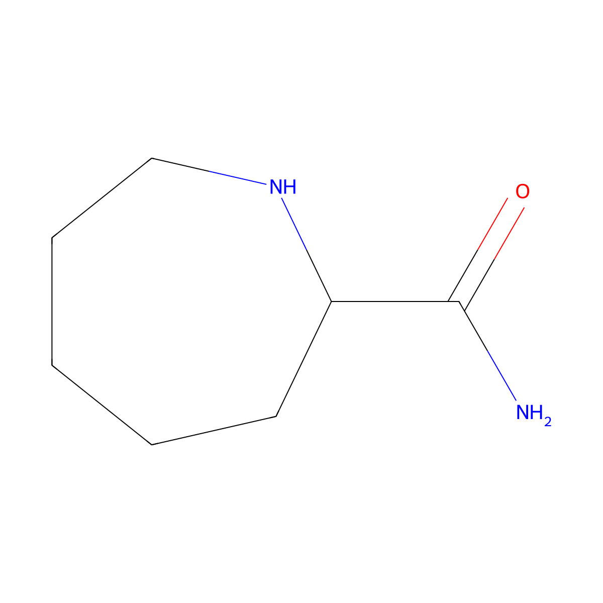 Azepane-2-carboxamide molecular structure, CAS 757967-90-1