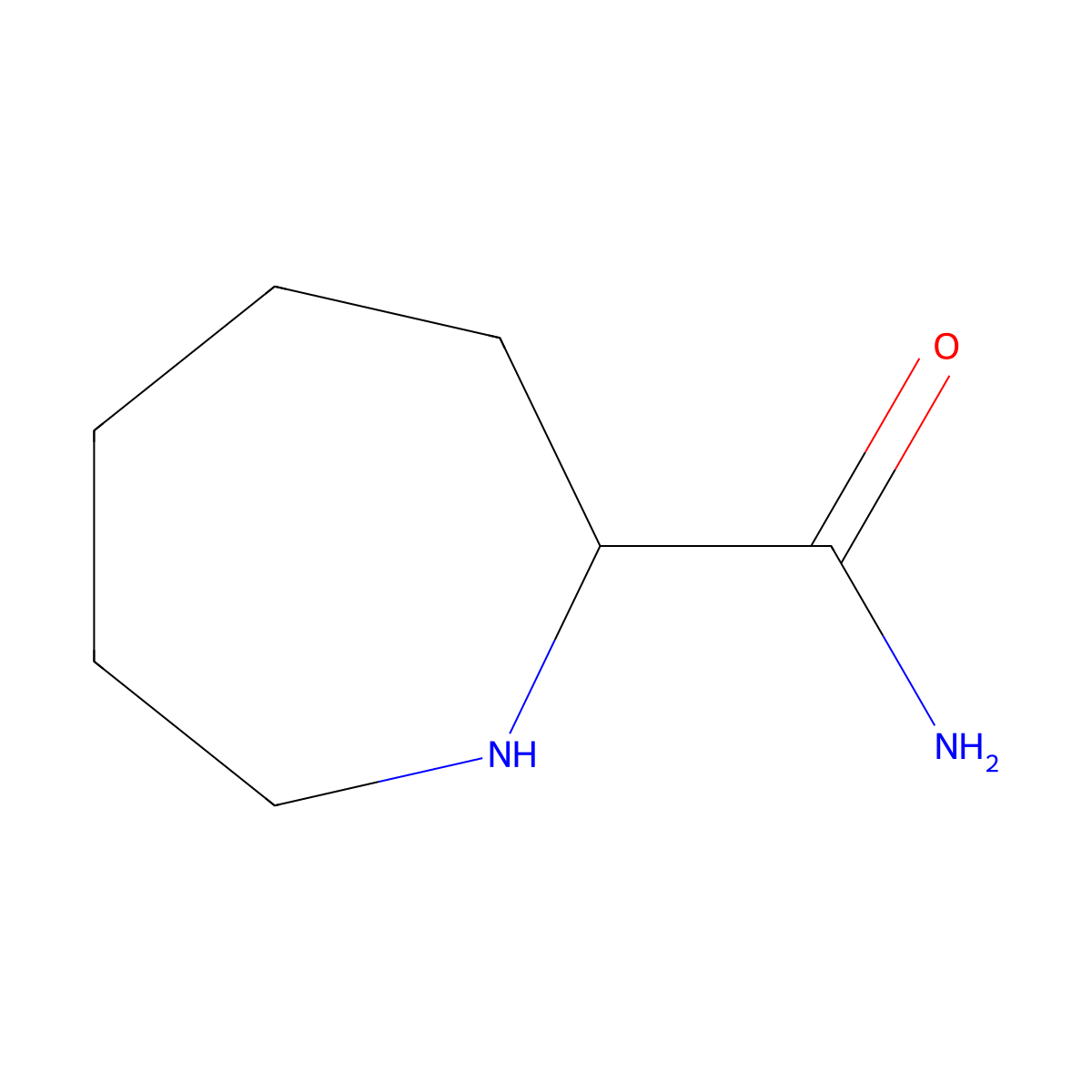 Azepane-2-carboxamide molecular structure, CAS 757967-90-1