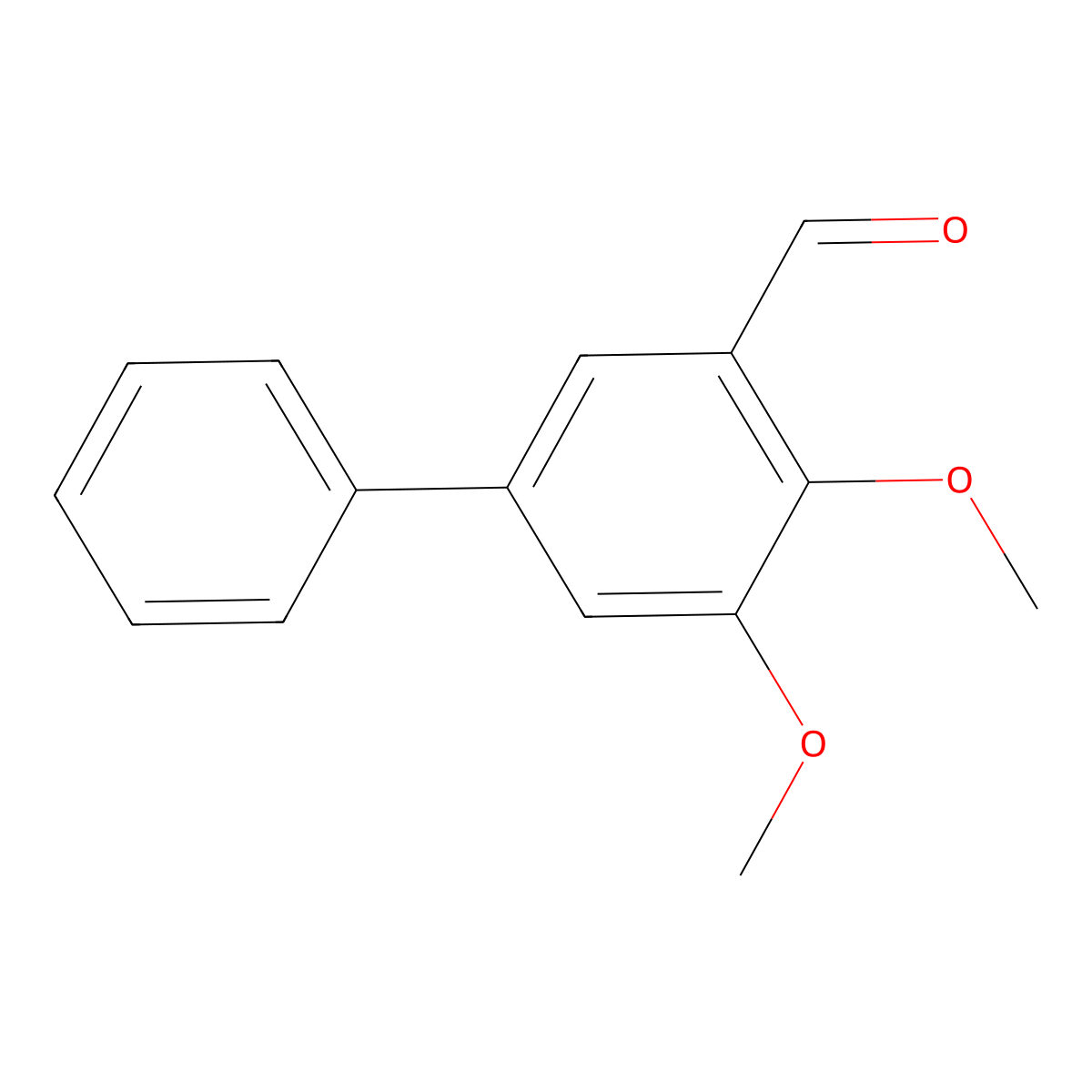 2,3-Dimethoxy-5-phenylbenzaldehyde molecular structure, CAS 757995-88-3