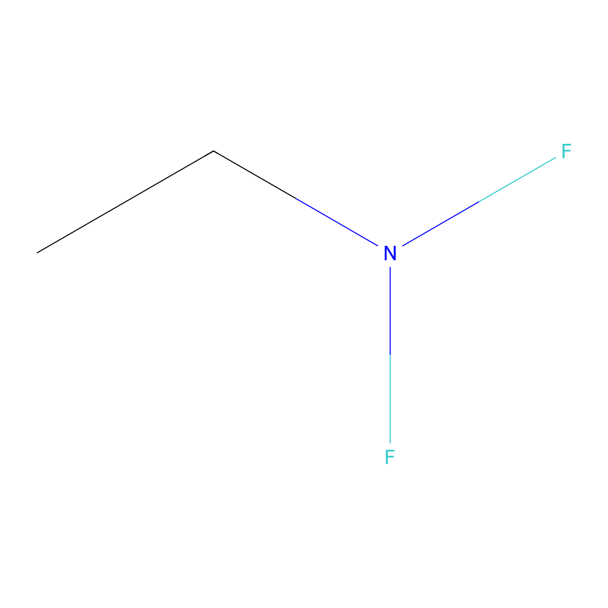 Ethanamine, N,N-difluoro- molecular structure, CAS 758-18-9