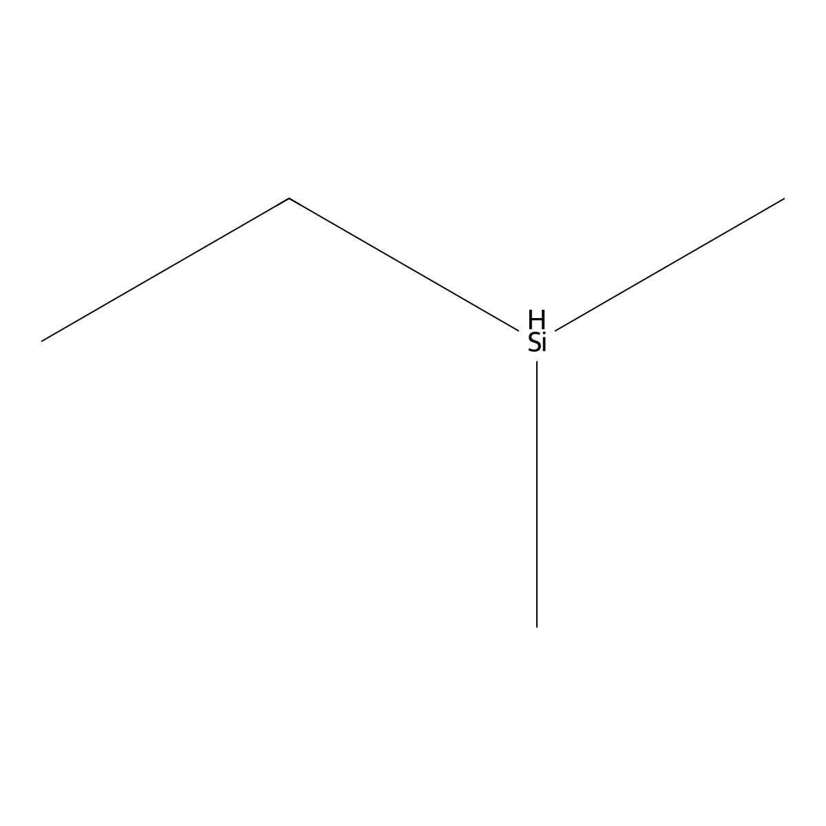 Ethyldimethylsilane molecular structure, CAS 758-21-4