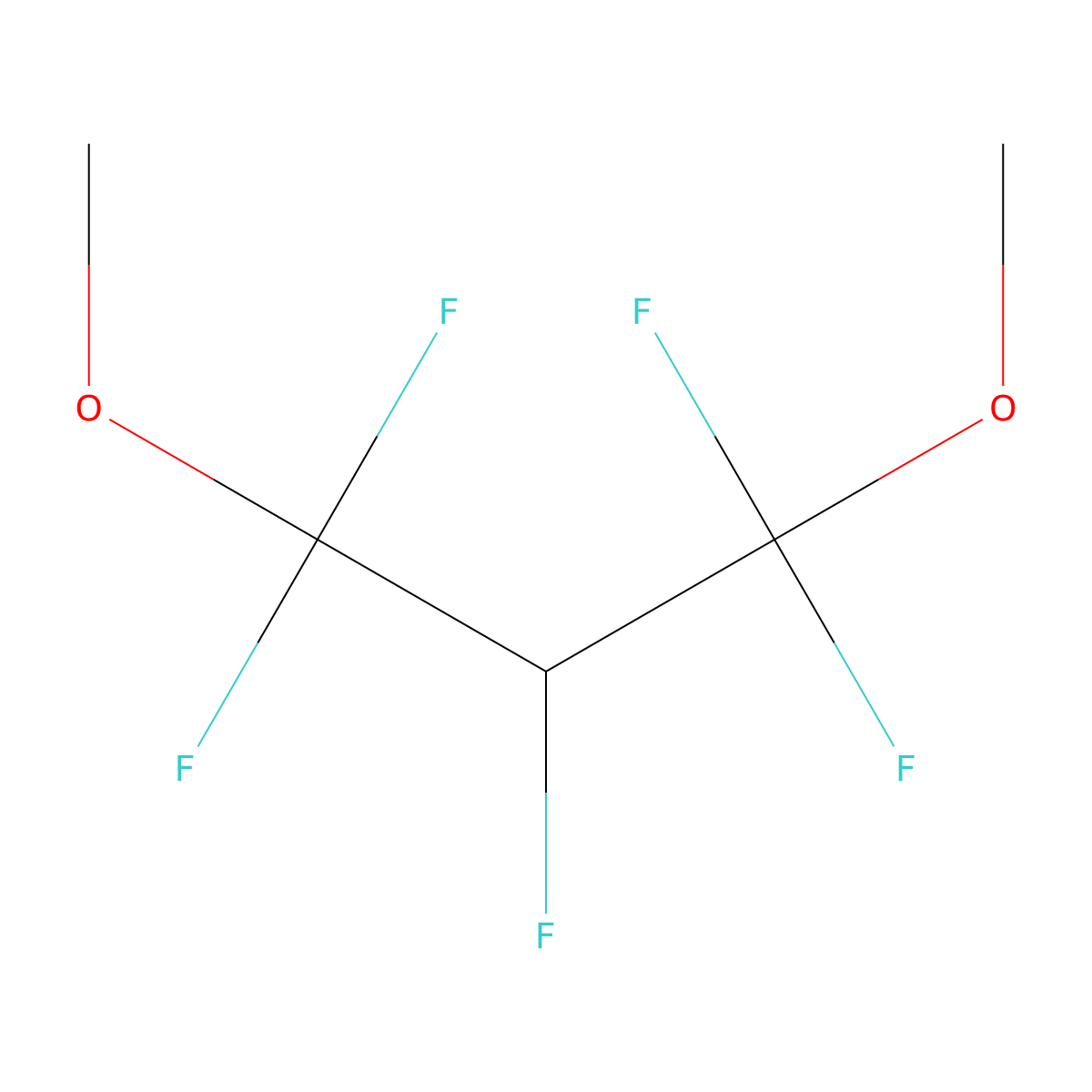 1,1,2,3,3-Pentafluoro-1,3-dimethoxypropane molecular structure, CAS 758-62-3