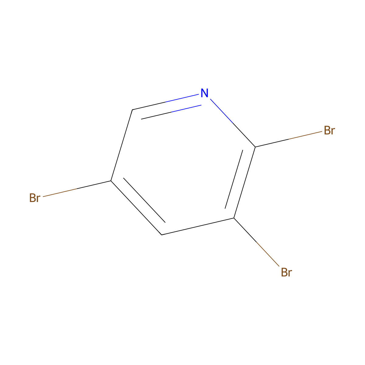 2,3,5-Tribromopyridine molecular structure, CAS 75806-85-8