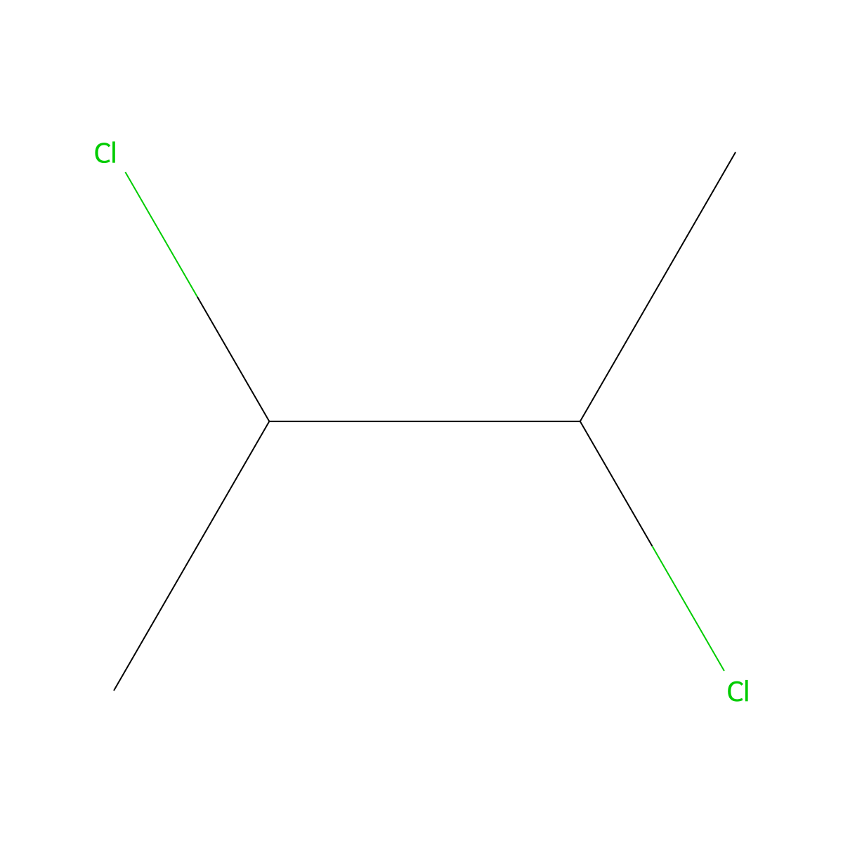 2,3-Dichlorobutane molecular structure, CAS 7581-97-7