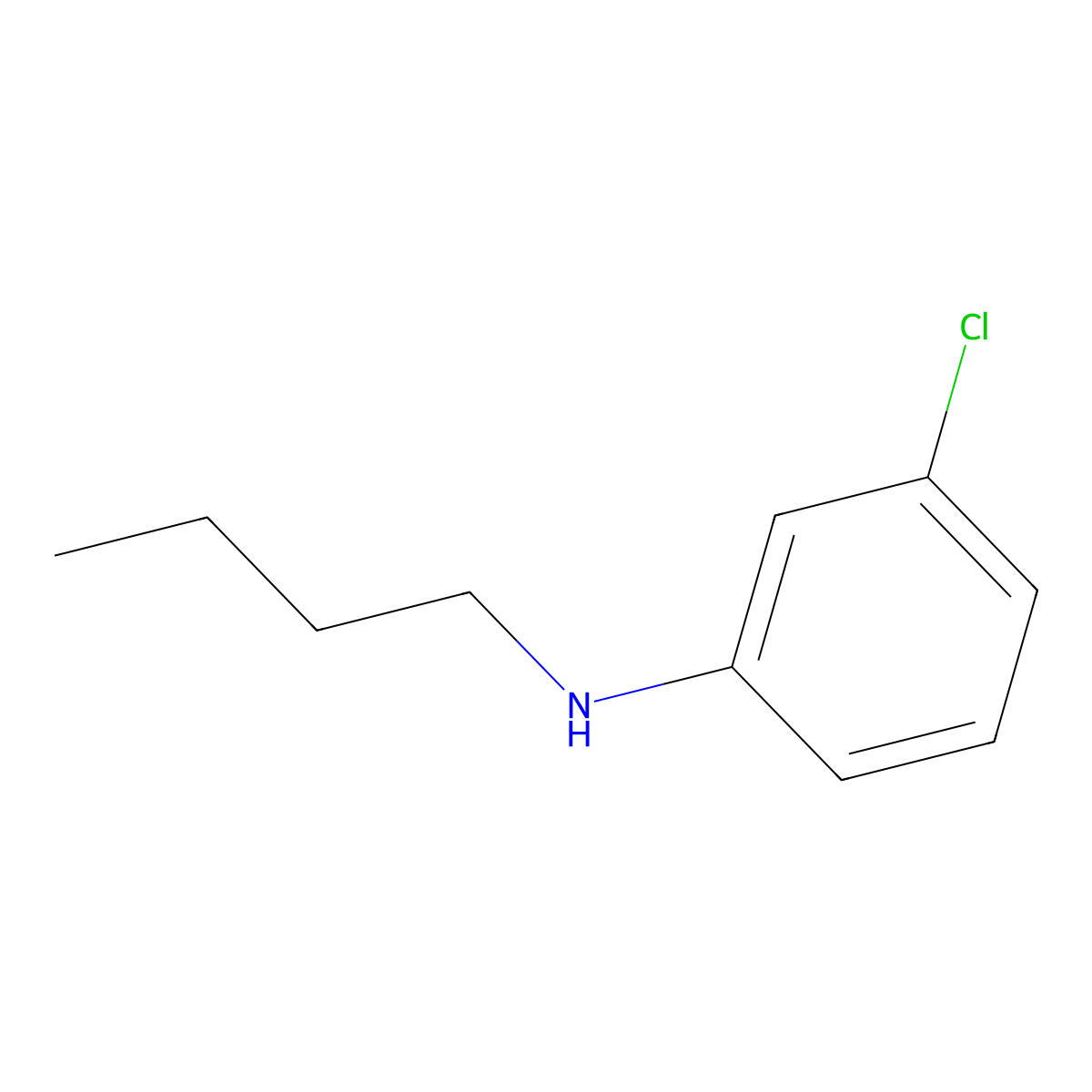 N-butyl-3-chloroaniline molecular structure, CAS 75813-68-2