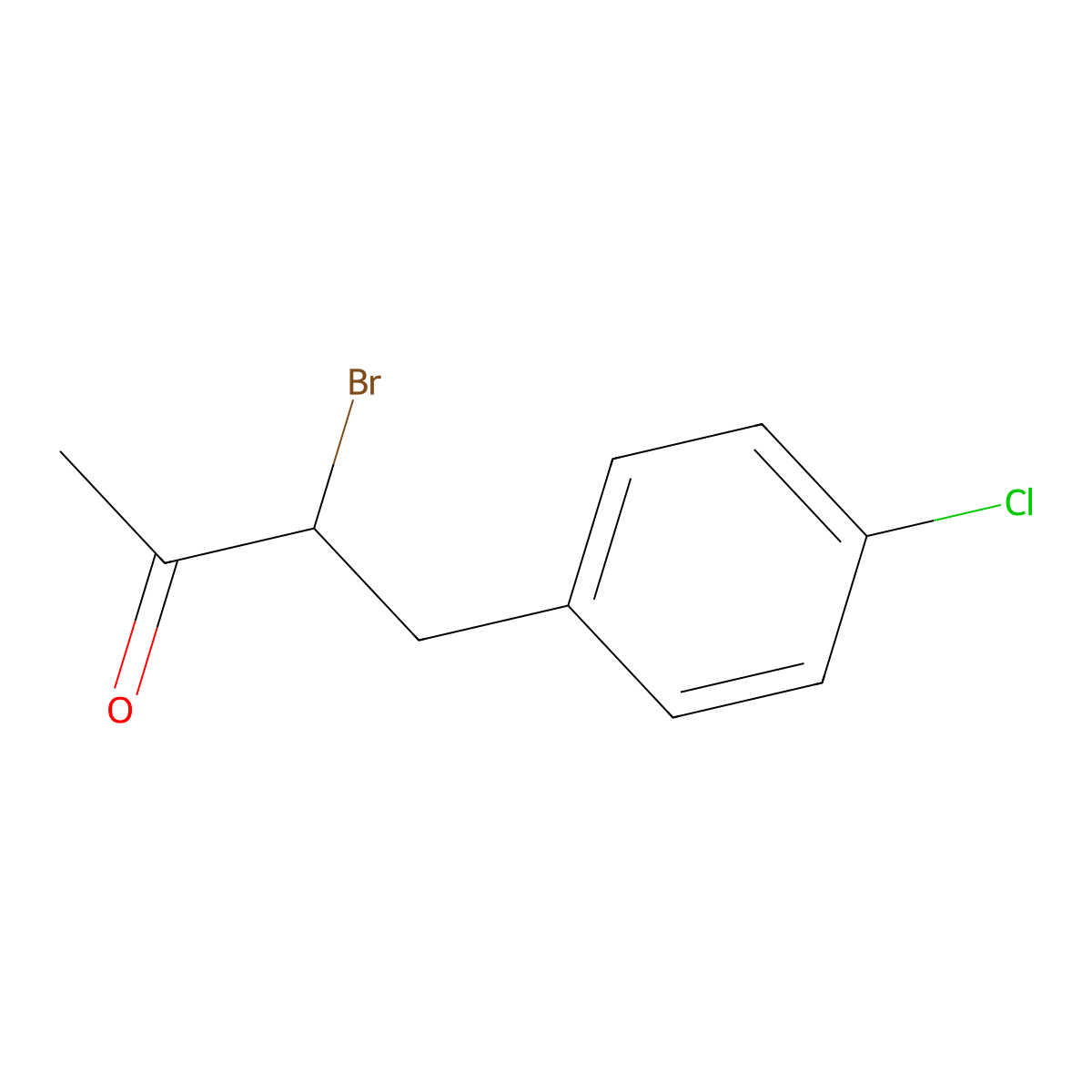 3-Bromo-4-(4-chlorophenyl)butan-2-one molecular structure, CAS 75815-31-5