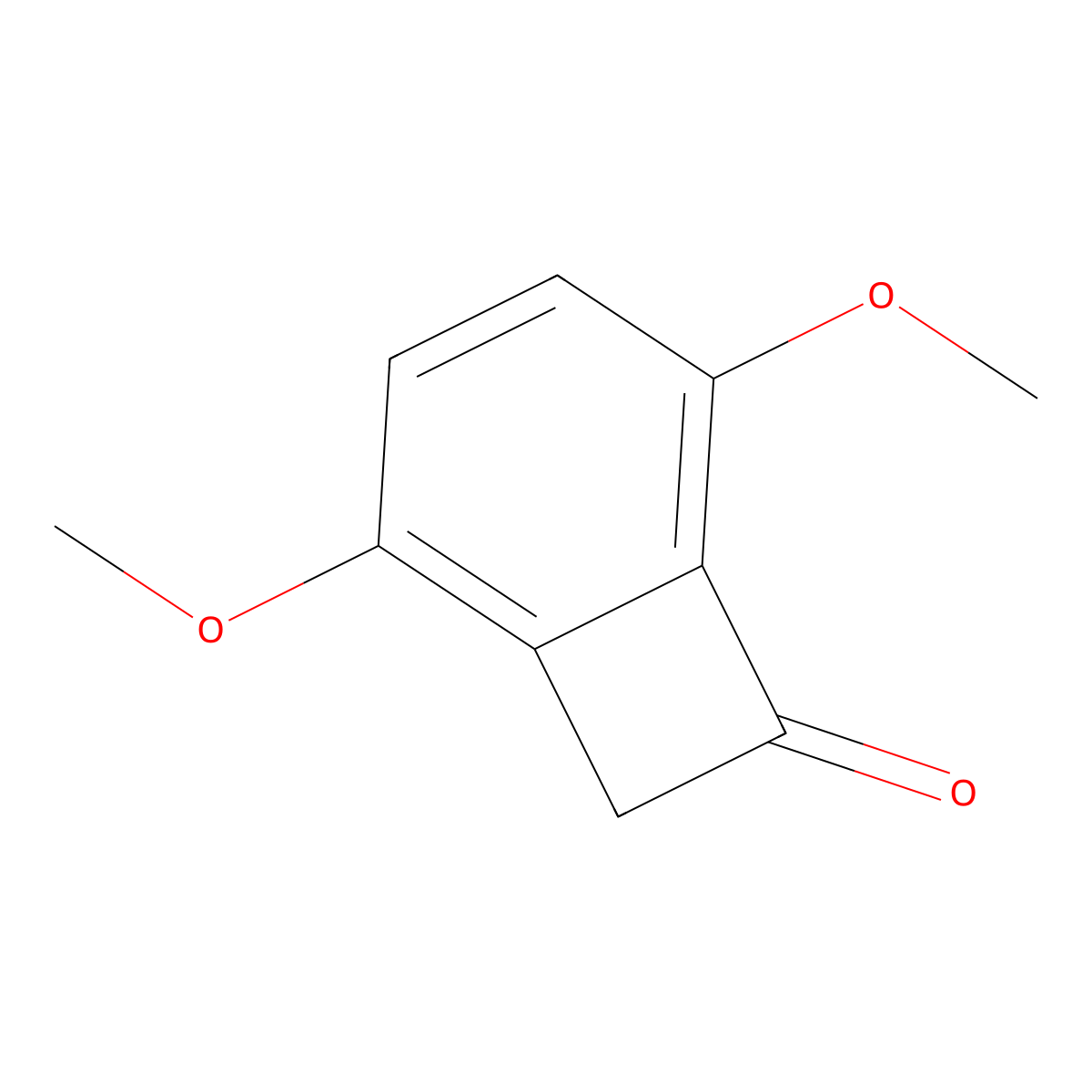 2,5-Dimethoxybicyclo[4.2.0]octa-1,3,5-trien-7-one molecular structure, CAS 75833-45-3