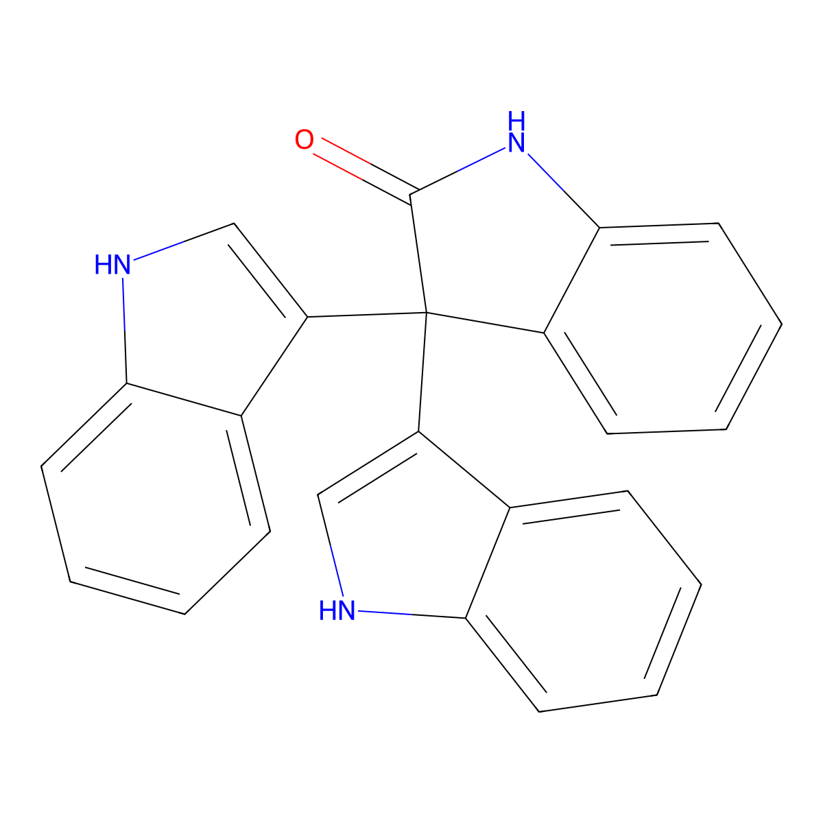 Trisindoline molecular structure, CAS 75833-70-4