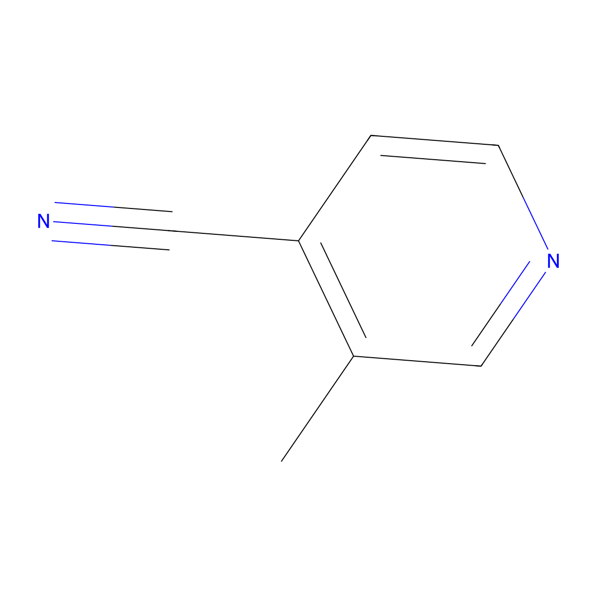 3-Methylisonicotinonitrile molecular structure, CAS 7584-05-6