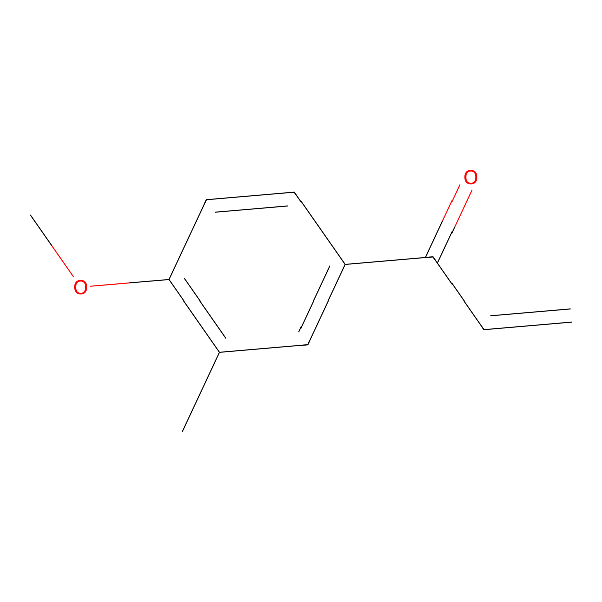 1-(4-Methoxy-3-methylphenyl)prop-2-en-1-one molecular structure, CAS 75840-05-0