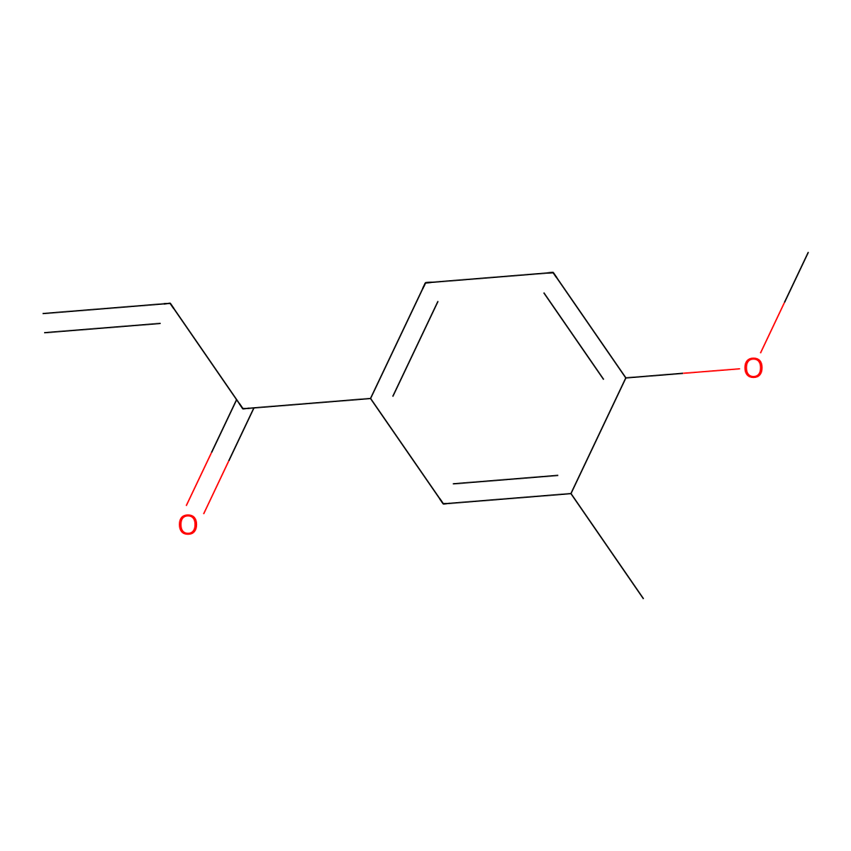 1-(4-Methoxy-3-methylphenyl)prop-2-en-1-one molecular structure, CAS 75840-05-0