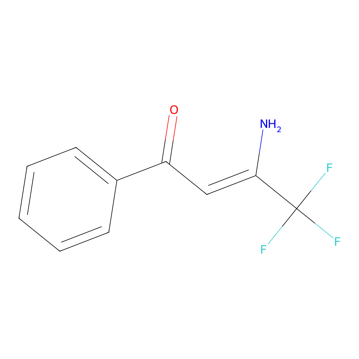 (Z)-3-Amino-4,4,4-trifluoro-1-phenyl-2-buten-1-one molecular structure, CAS 75840-25-4