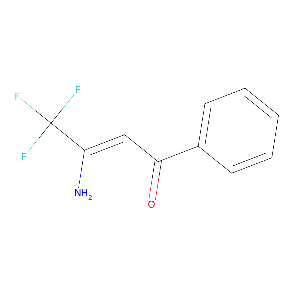 (Z)-3-Amino-4,4,4-trifluoro-1-phenyl-2-buten-1-one molecular structure, CAS 75840-25-4