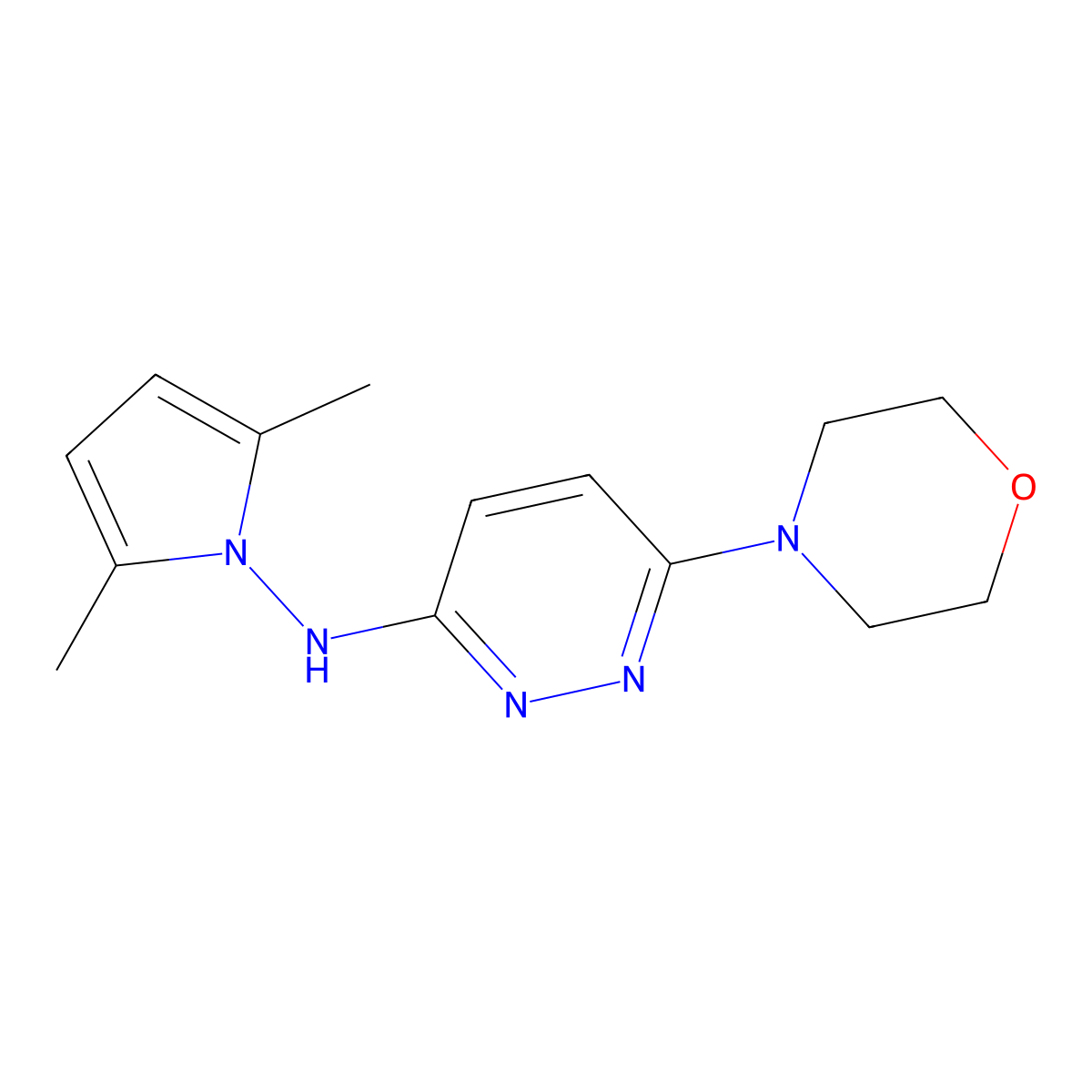 Mopidralazine molecular structure, CAS 75841-82-6