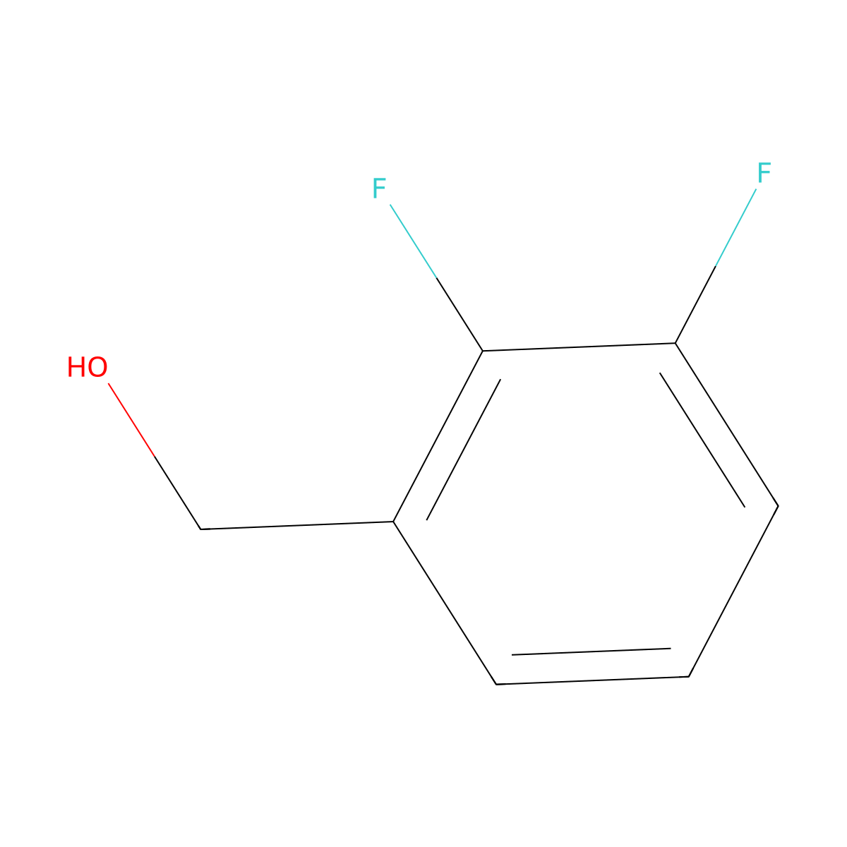 2,3-Difluorobenzyl Alcohol molecular structure, CAS 75853-18-8