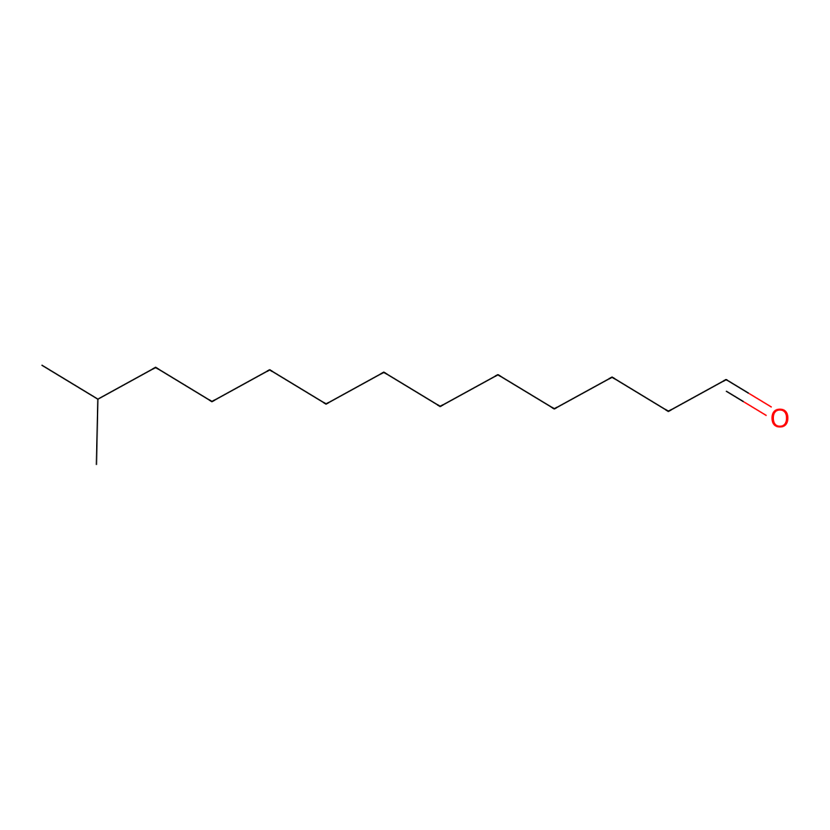 12-Methyltridecanal molecular structure, CAS 75853-49-5